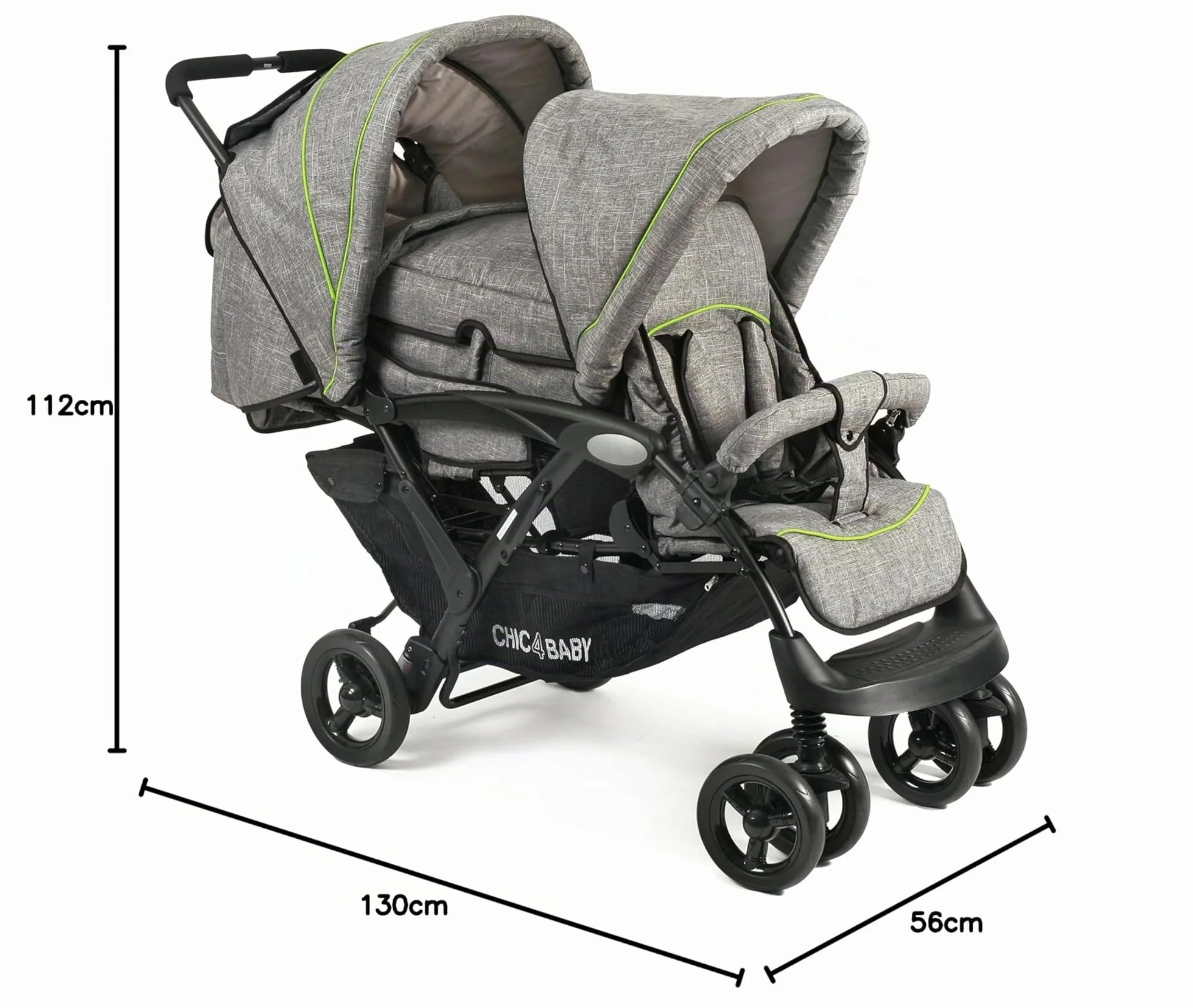 Chic 4 Baby 274 32 Bambini Cart, Grigio