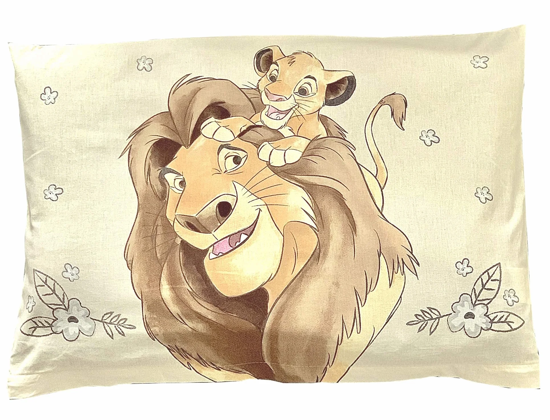 Biancheria da letto per Neonato Il Re Leone di Disney, composta da un copripiumino 100 x 135 e una federa 40x60 per un letto 60 x 120 o 70 x 140 cm