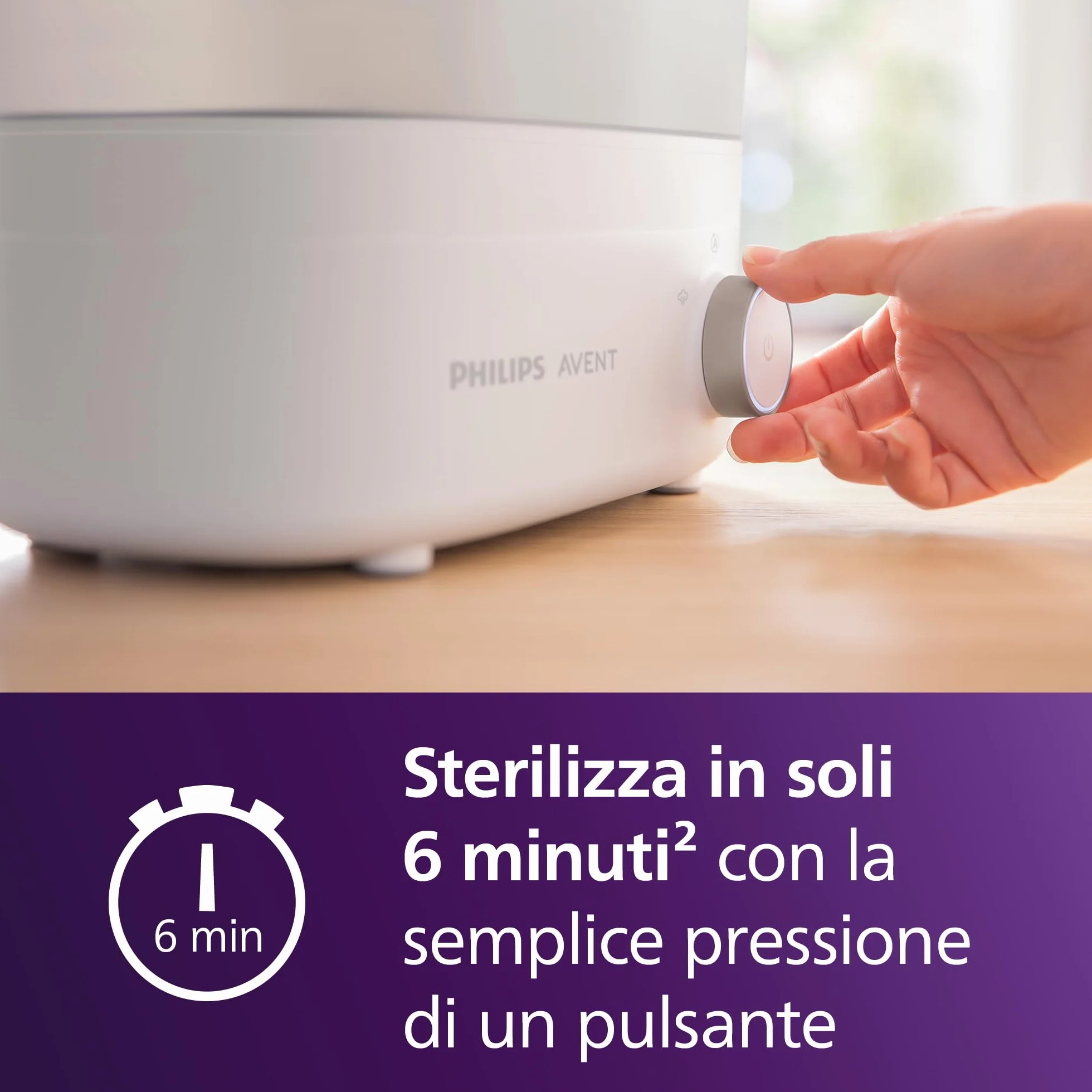 Philips Avent Sterilizzatore e asciugatrice per biberon, rapido e igienico SCF293/00