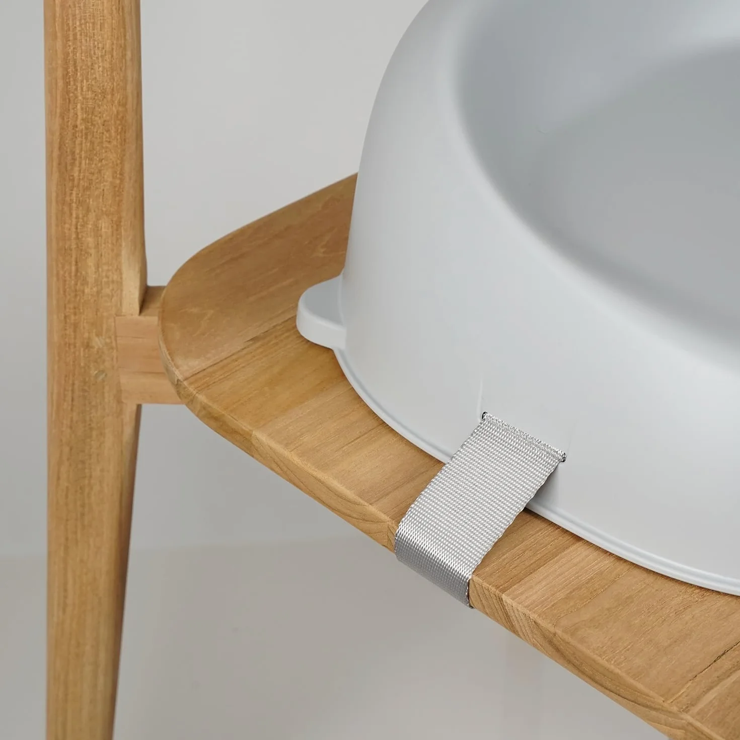 THERMOBABY - Rialzo per sedia EASY - Rialzo - Dai 3 ai 6 anni (o fino a 30 kg) - Confortevole - Leggero e Trasportabile - Facile da installare - Grigio Charme - Made in France