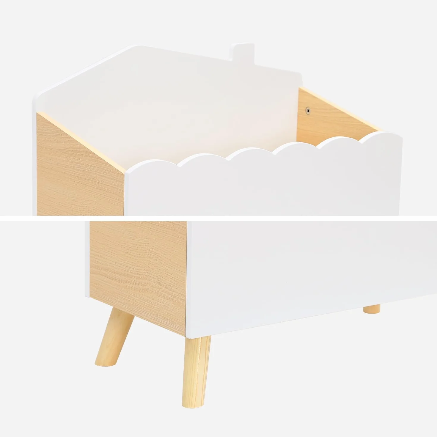 sweeek Contenitore per bambini Bianco - 58x48x28 cm