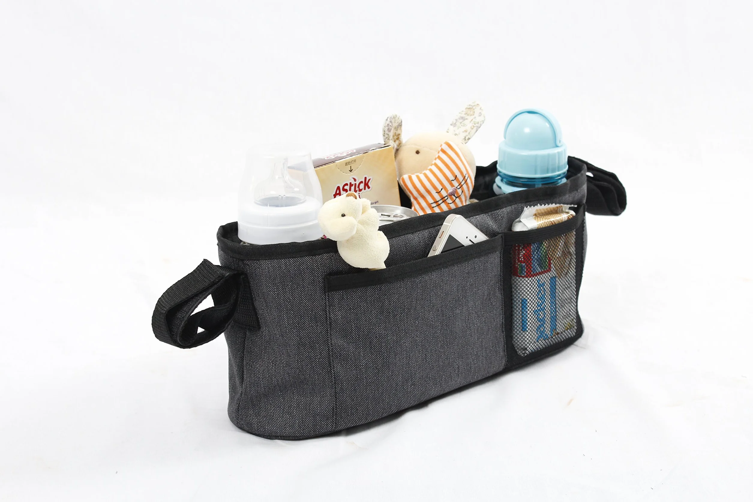 AltaBeBe Al1004 Borsa con Tasche per Passeggino, Nero