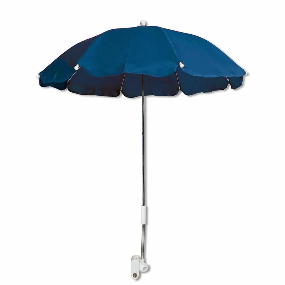 Vetrineinrete® Ombrellino per passeggino parasole ombrello Ø70 cm per carrozzina protezione dai raggi solari uv accessori per carrozzino blu C10