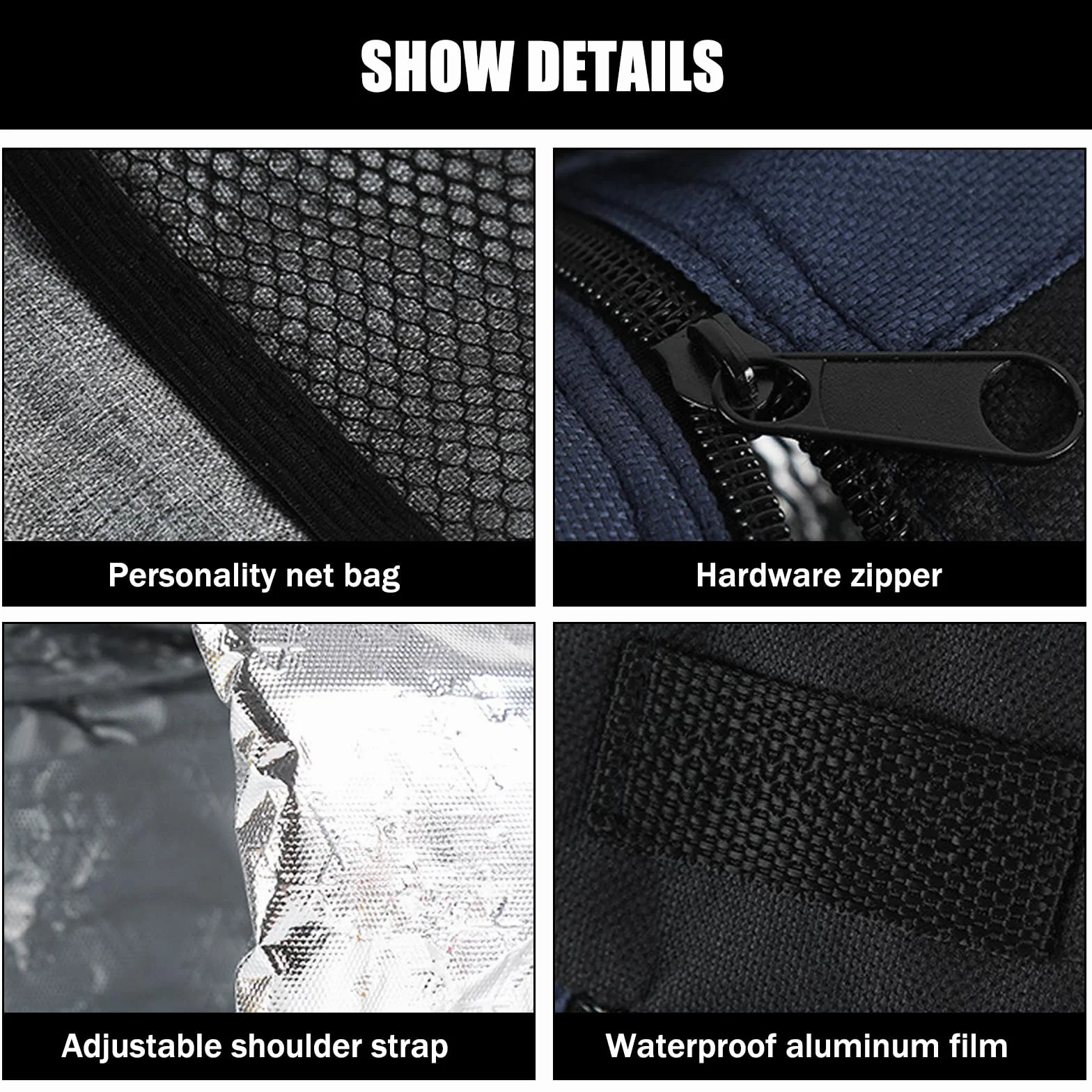 2PCS Borsa per Bottiglia Termica, Borsa Portatile per Bottiglia D'acqua Piccola Borsa Termica per Bevande con Tracolla Regolabile per Esterni, ViaggiS