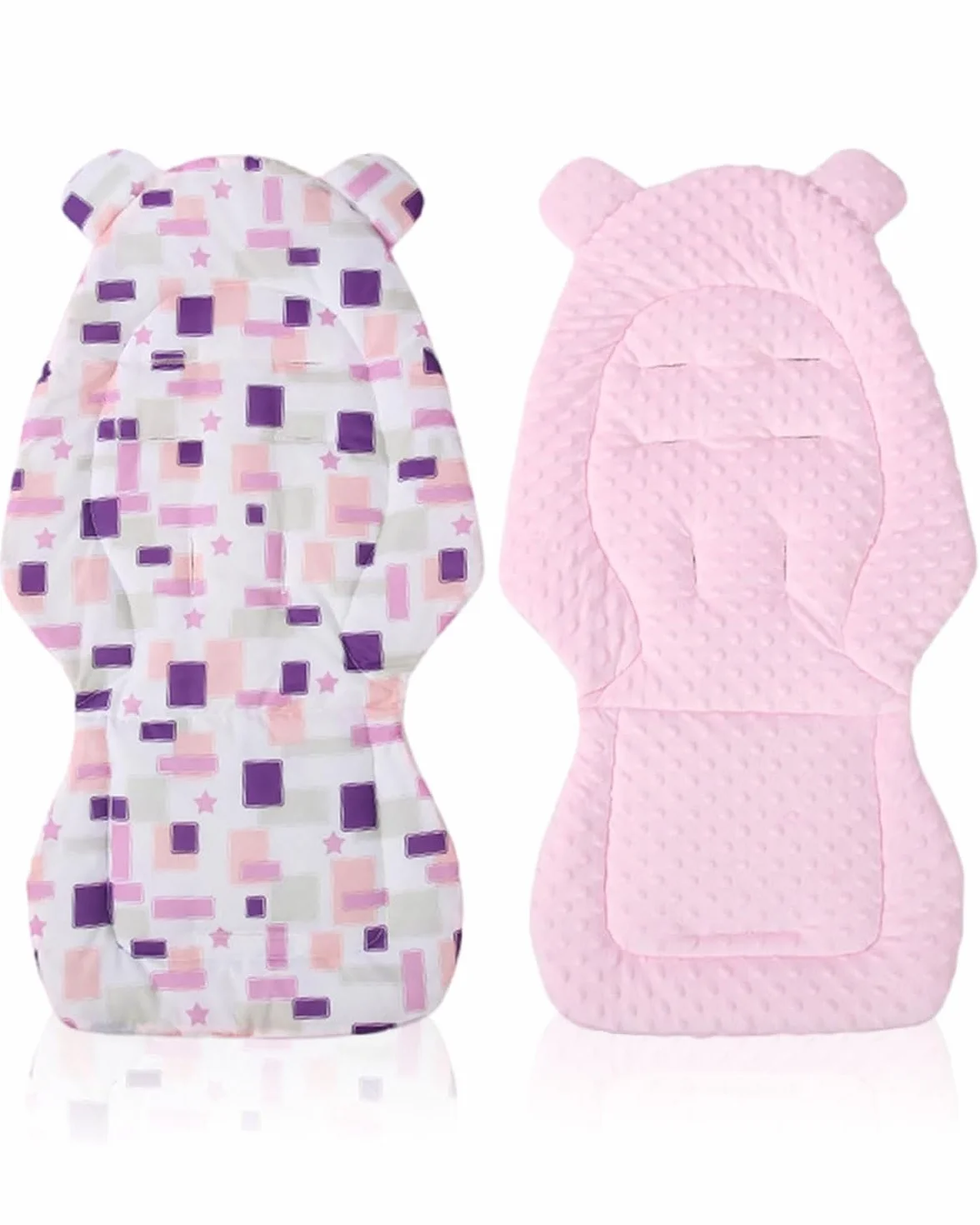 1 Pezzo Riduttore passeggino universale，Materassino Passeggino Universale In Cotone, Cuscino Passeggino Universale, Traspirante, Morbido, Accessori Per Passeggini（rosa）
