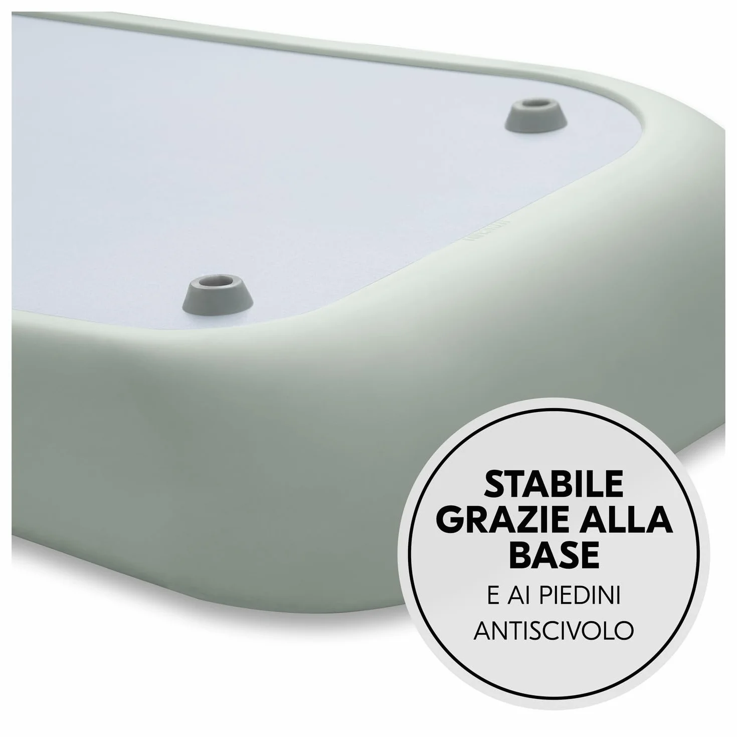 hauck Change N Clean, Verde Salvia - Fasciatoio Neonato 50 x 70 cm con Bordi Rialzati - dalla Nascita fino a 25 kg - Idrorepellente e Facile da Pulire - Privo di Sostanze Nocive