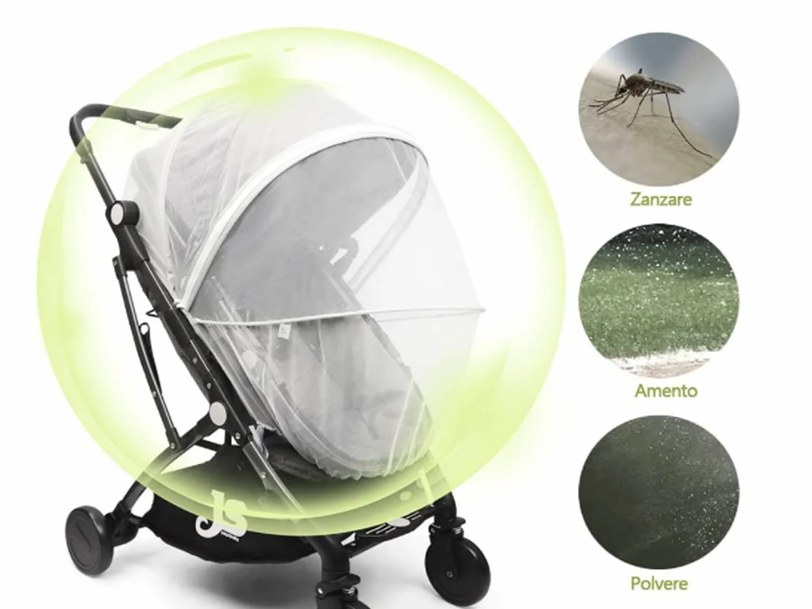Zanzariera Passeggino Universale, Zanzariera Culla Neonato, Protezione Bambini da Vespe Zanzare Insetti