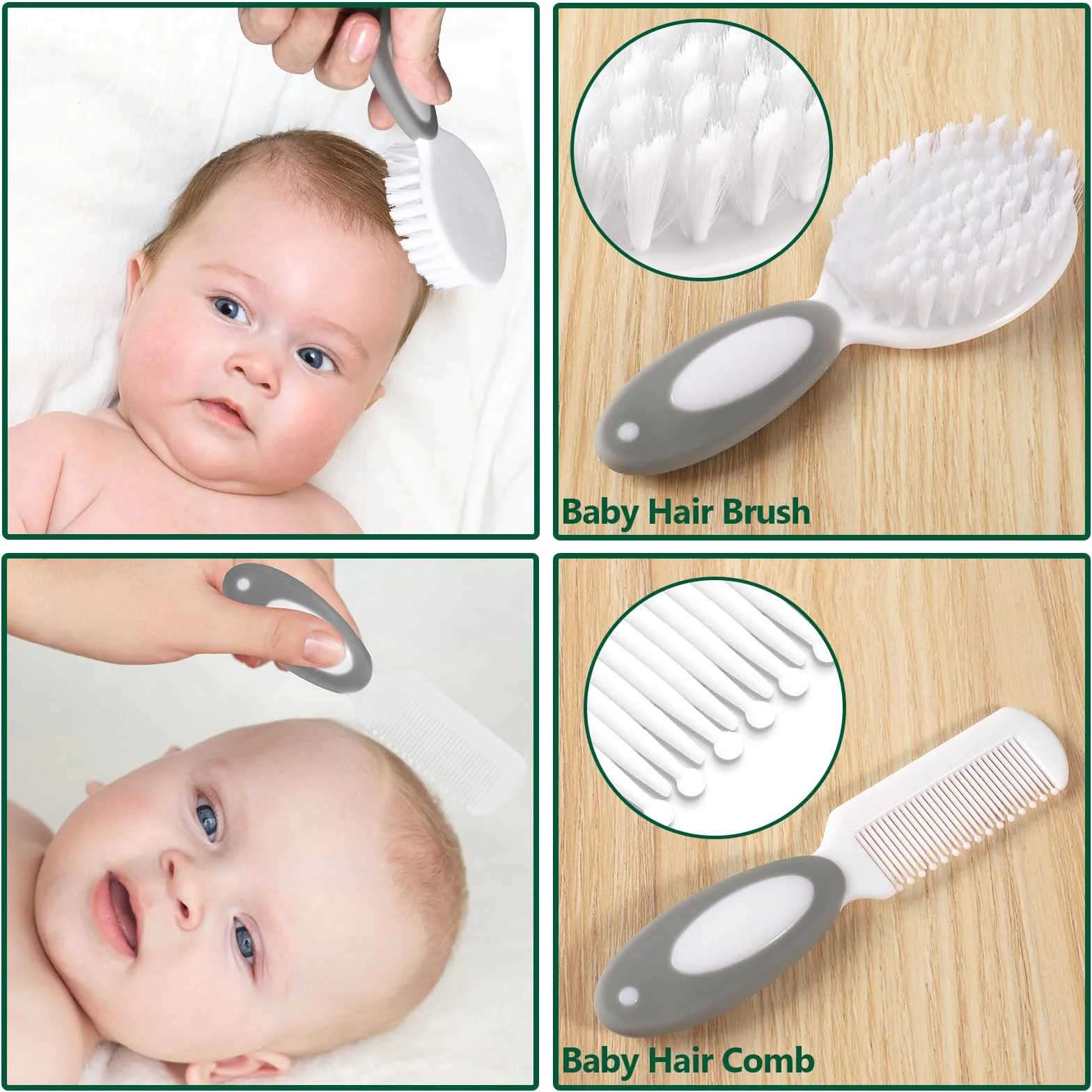 Kit per la cura del bambino e la cura del bambino per neonati, 24 pezzi, kit di sicurezza per la cura del bambino, set di assistenza sanitaria per neonati