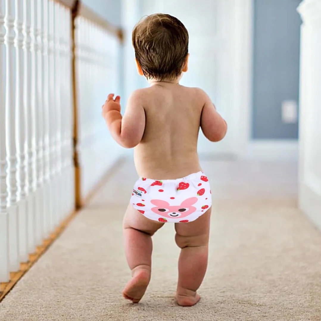 Pannolini Lavabili, Riutilizzabile Pannolini da Nuoto, Costume Pannolino Lavabili, Impermeabile Pannolino Piscina (0-3 Anni), 2 pezzo