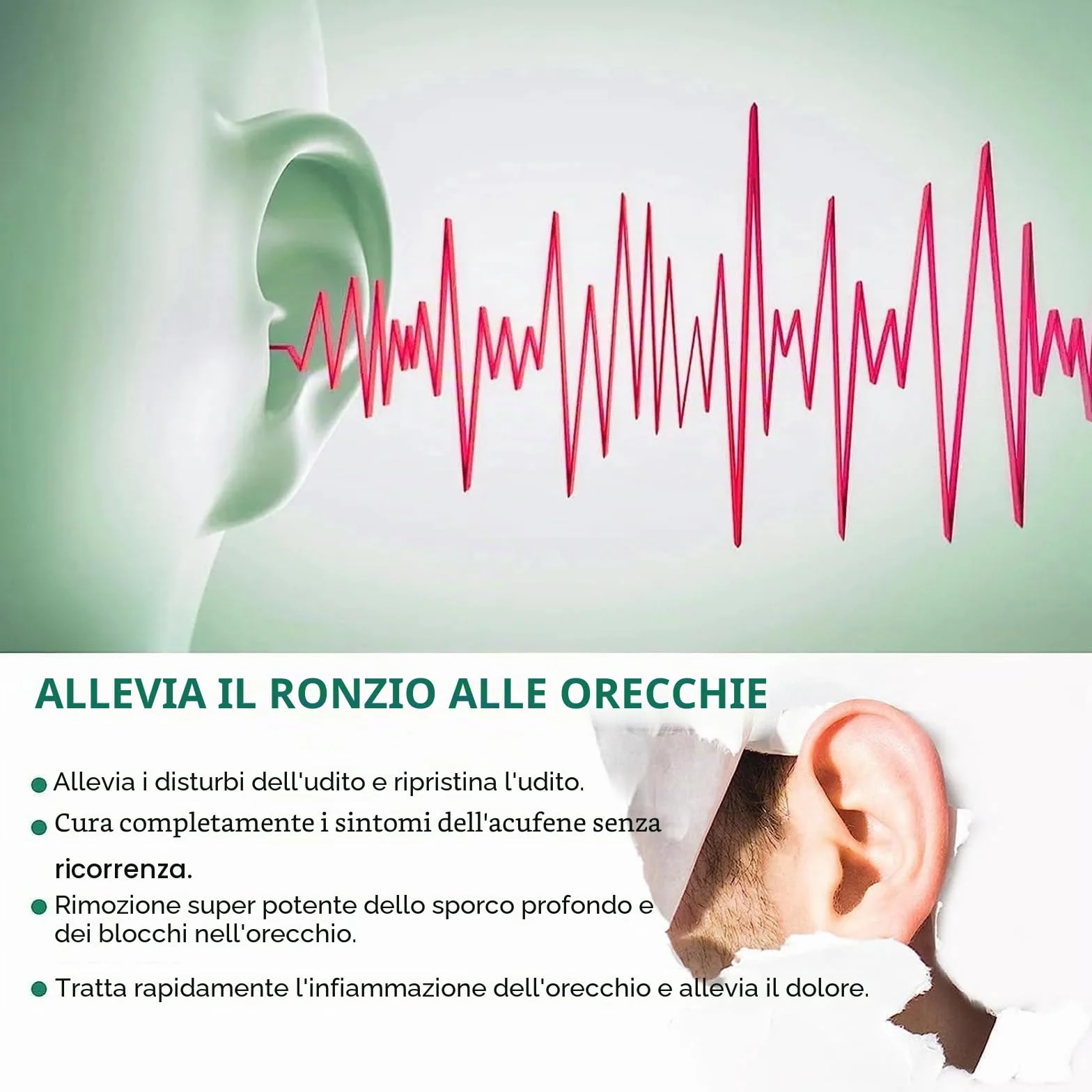 Cortexi - Gocce auricolari per acufene, cortexi, per la salute dell'orecchio, supporto dell'udito, sollievo dall'acufene, gocce per le orecchie all'olio d'oliva, olio d'oliva di grado medico per