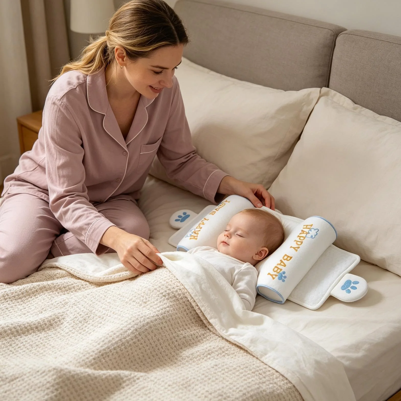 Generico Cuscini Bambini Per Dormire - Supporto Cervicale Morbido Portatile E Ergonomico | Cuscino Bambini Prevenzione Testa Piatta | Riposo E Comfort Casa Viaggio Passeggino Camera Da Ospedale