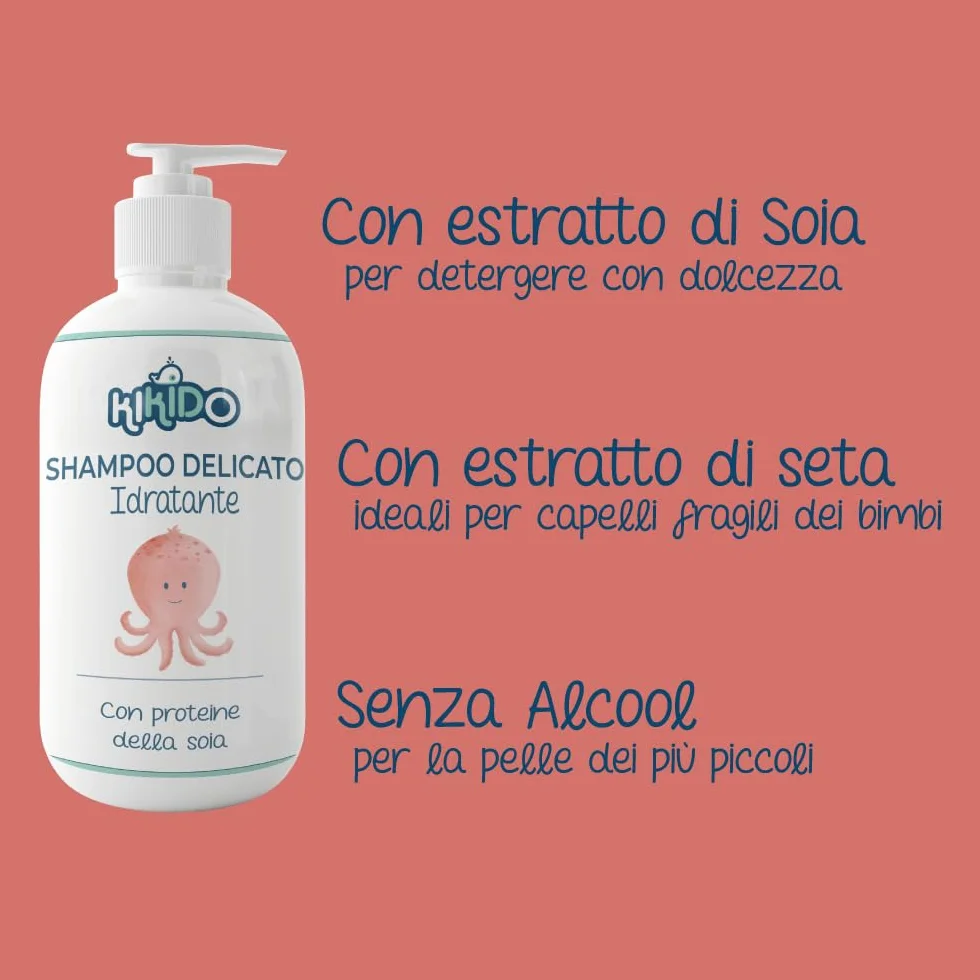 Kikido Cofanetto Nascita - Set Bagnetto Neonato con 3 Salviette, Shampoo, Detergente Intimo e Bagnoschiuma Bambini 2 in 1 - Kit Neonato Igiene Nascita per Pelli Sensibili - Regalo Lista Nascita