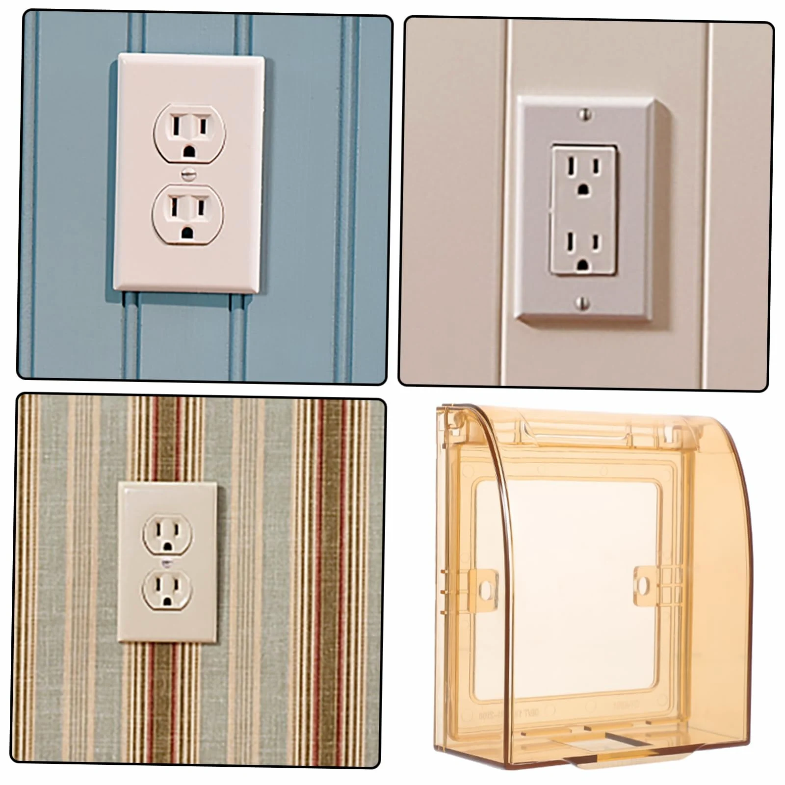 Artibetter 10pezzi Copriprese Elettrici Sicuri Per Ragazzo Ragazza Di Coperture Per Prese Murali Installazione Facile e Trasparente Protezione Aggiuntiva Per Famiglie Con Ragazzo Ragazza e