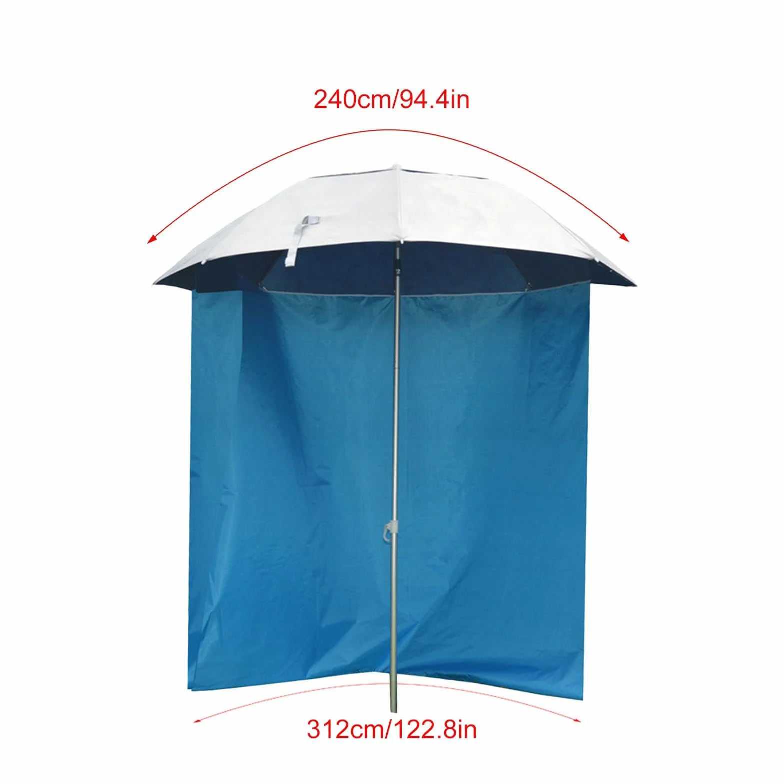 Panno per ombrellone da spiaggia, Panno per ombrellone portatile | Tenda da esterno con ombrellone - Design a mezza circonferenza, tessuto impermeabile per protezione dal sole e dalla pioggia