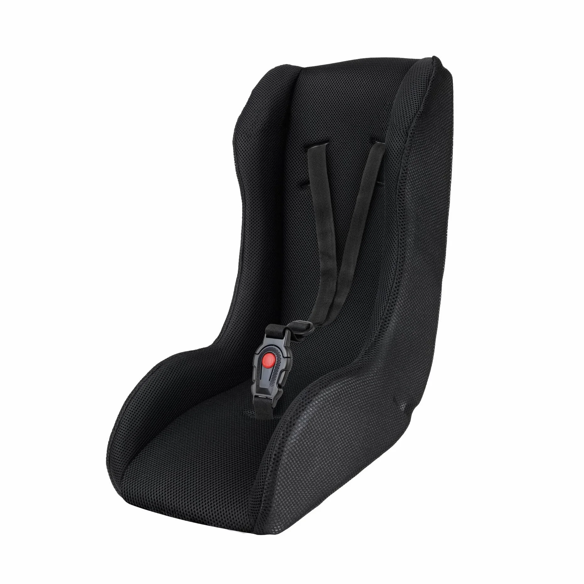 POLISPORT 8015000020 – Mini Pelican Tutto Clima Riduttore Seduta Bebè con Cintura a 3 Punti per Rimorchio, Passeggino e Bici Cargo – Traspirante, Sicuro e Compatibile da 7 a 18 Mesi, Nero