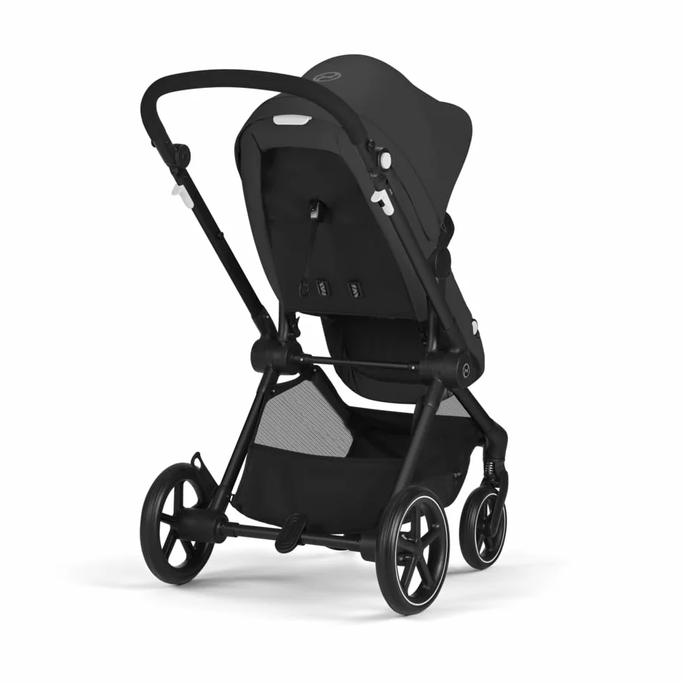 CYBEX Gold Passeggino 2-in-1 EOS, Sistema da Viaggio, Dalla Nascita fino a 22 kg (circa 4 Anni), Moon Black