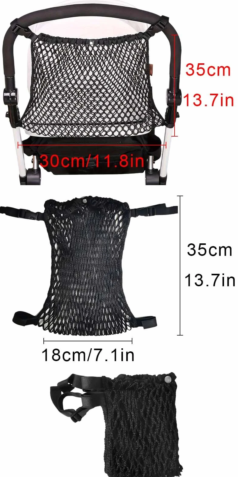Borsa organizer per passeggino, Rete portaoggetti per passeggino, Borsa a rete per passeggino, Borsa a rete per passeggini, Borsa in Rete per Passeggini, adatti per passeggini, carrozzine per bambini