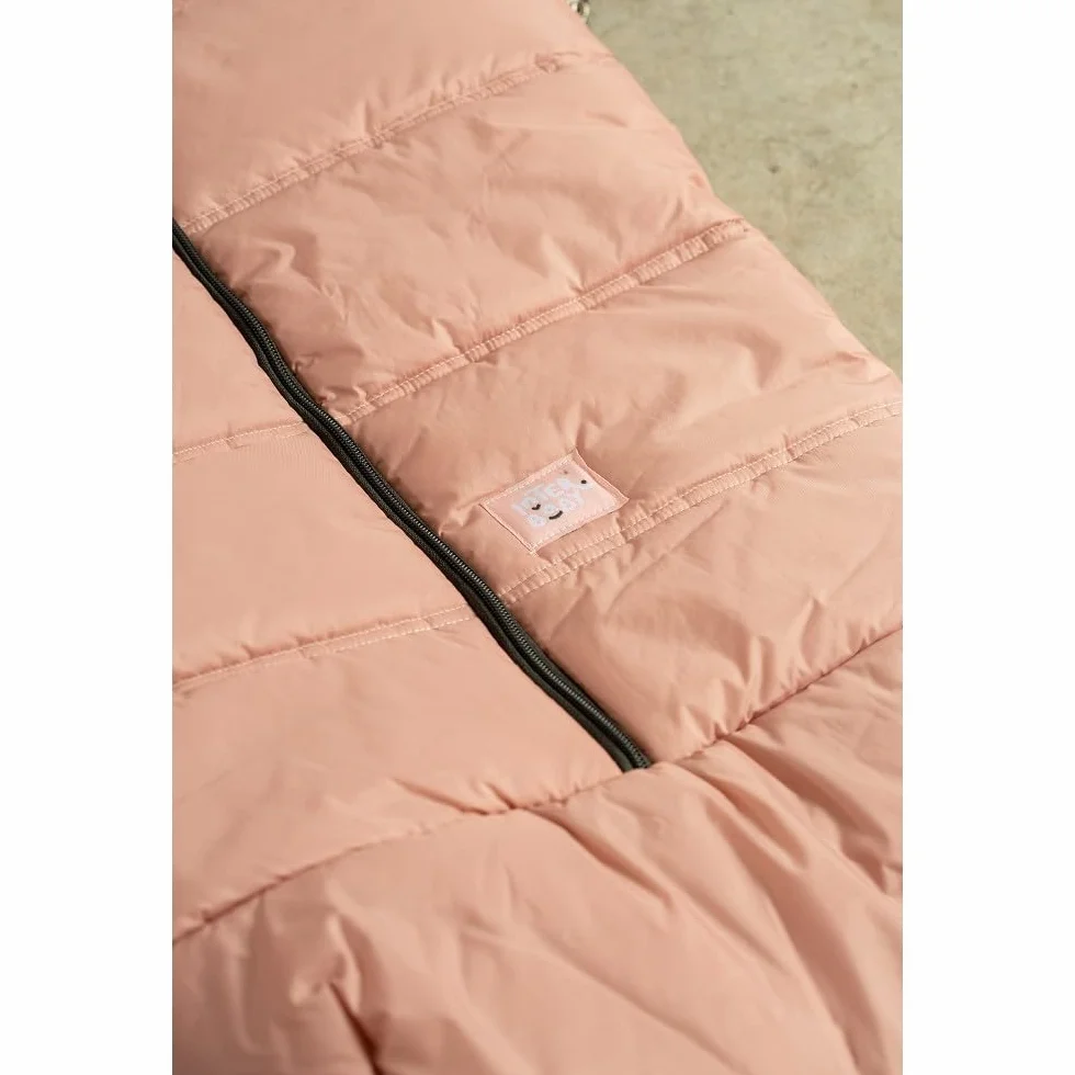 Sacco Passeggino Invernale Universale Interbaby | Copri Passeggino Universale Morbida | Sacco Termico per Ovetto Rimovibile, Doppia Apertura, Facile da Lavare, Materiali Anallergici, Rosa