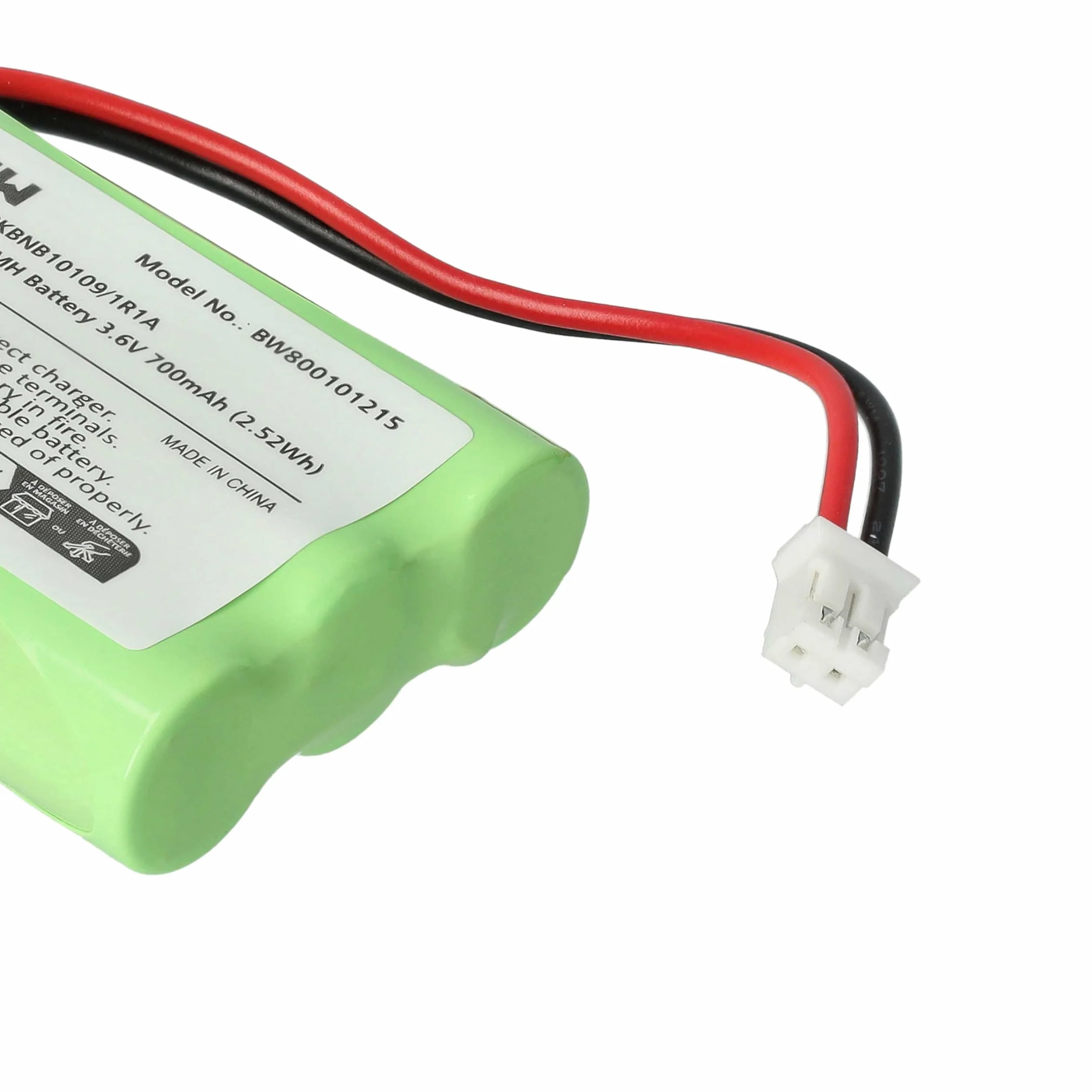 vhbw batteria compatibile con Motorola MBP853PU, MBP853CONNECTPU telefono fisso cordless (700mAh, 3,6V, NiMH)