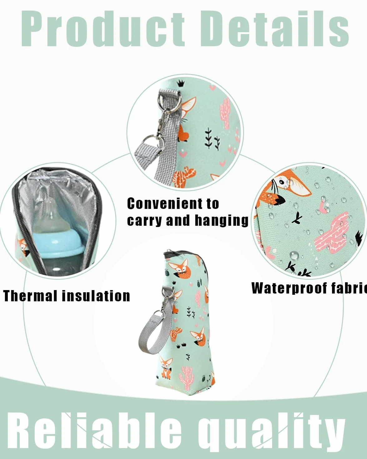 1 Pcs Borsa di isolamento per biberon, borsa termica per neonato