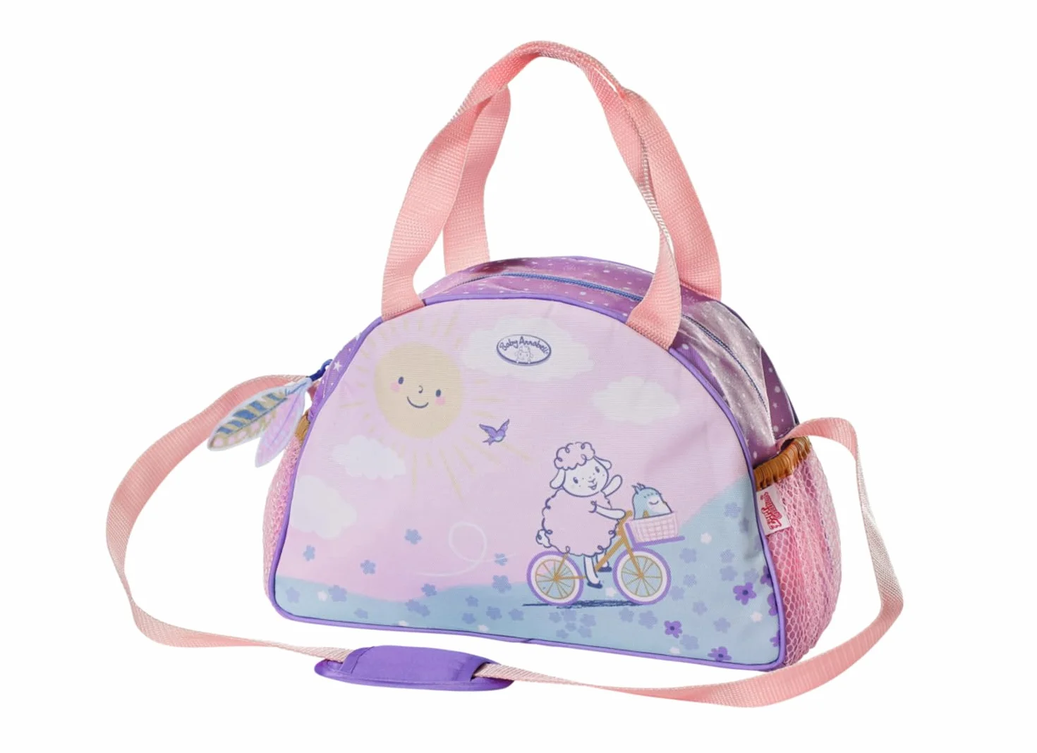 Baby Annabell Borsa fasciatoio 707432 - Borsa portaoggetti con cinghie per gli elementi essenziali 36 e 43 cm - Bambola non inclusa - Età: 3+ anni