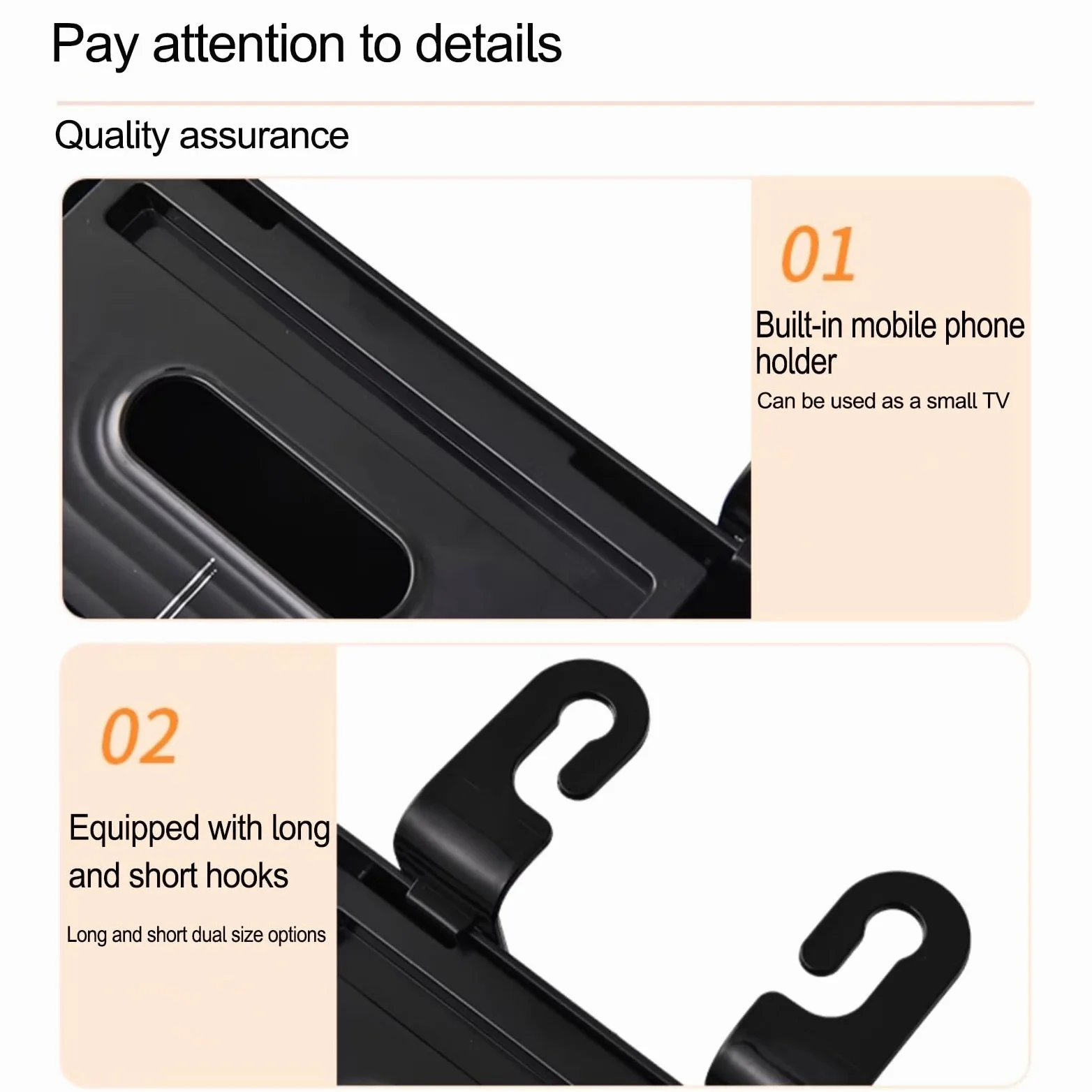 Organizer per seggiolino Auto con Spallacci Regolabili in Lunghezza, Auto Organizzatore Kick Mats Impermeabile Sedile Posteriore, Organizer per sedili Posteriori con(Grey)
