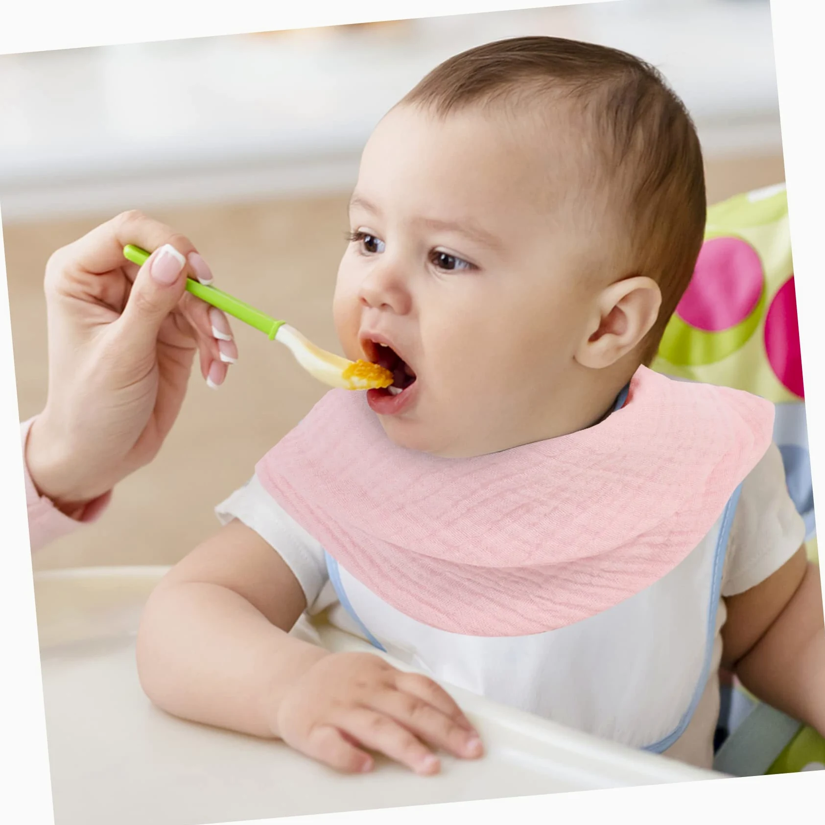 ifundom 9pezzi Bavaglini Bandana Morbidi e Assorbenti Per Cotone Muslin Per Alimentazione e Ruttini Proteggono Liquidi e Mantengono Collo Asciutto
