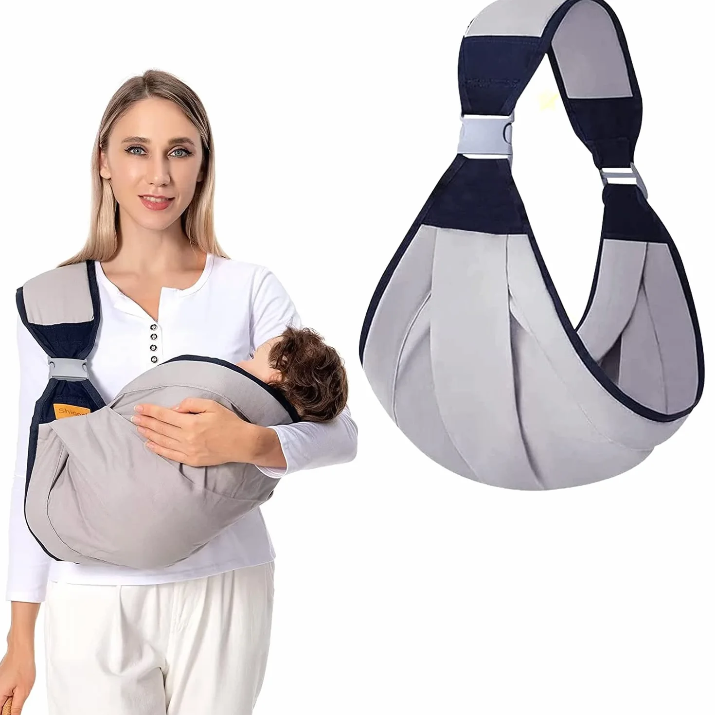 Ergo - Fascia da trasporto traspirante per neonati, neonati e bambini fino a 18 kg