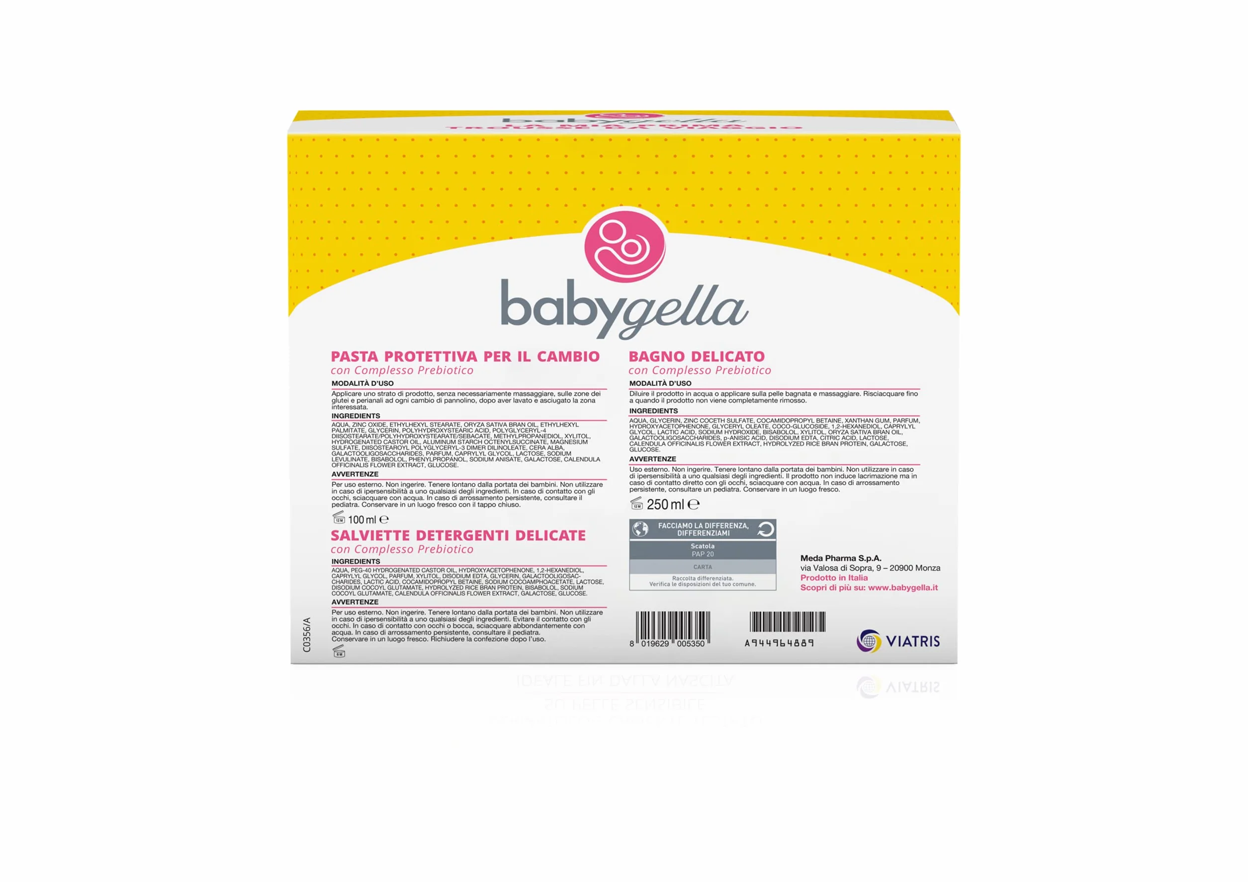 Babygella Kit Essenziale con Trousse da Viaggio e Prodotti Babygella per l'Igiene del Neonato, Idea Regalo Neomamma