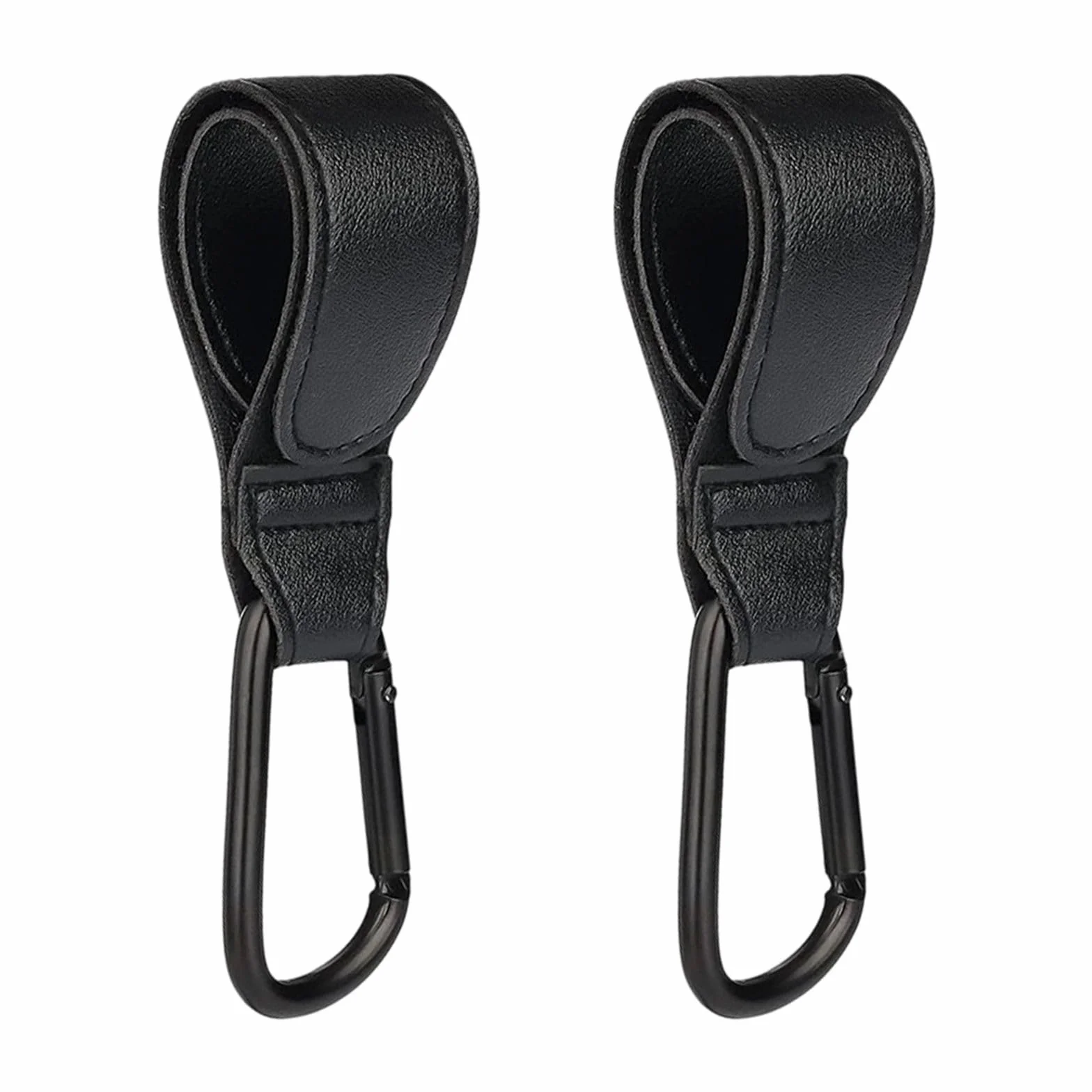 Gancio universale con chiusura in , pelle PU e struttura in alluminio, portata 25 kg per passeggino, sedia a rotelle e bagagli
