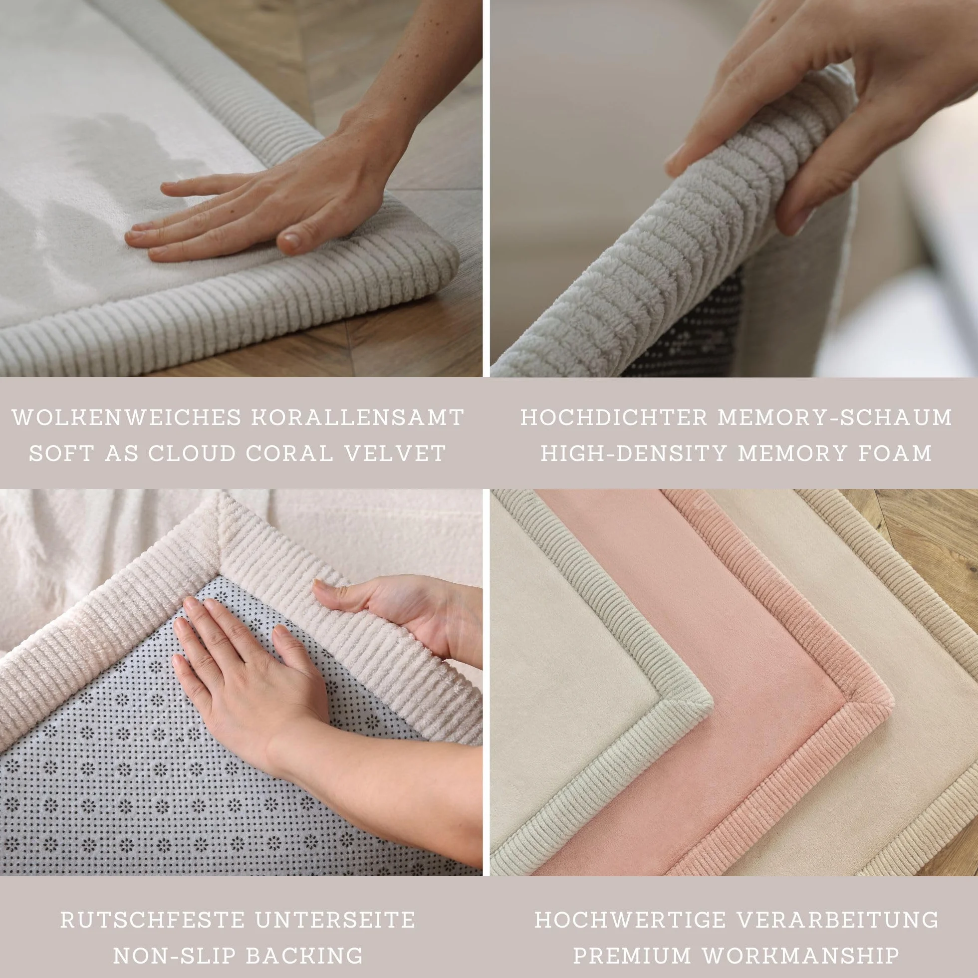 Hakuna Matte Tappetino per bambini, 170 x 120 x 2,5 cm, palloncini di dinosauro, tappetino per bambini, con memory foam, coperta da gioco antiscivolo, Tatami Bebe, pavimenti per bambini | Coral Velvet - Tappeto in schiuma ad alta densità, per gattonare, g
