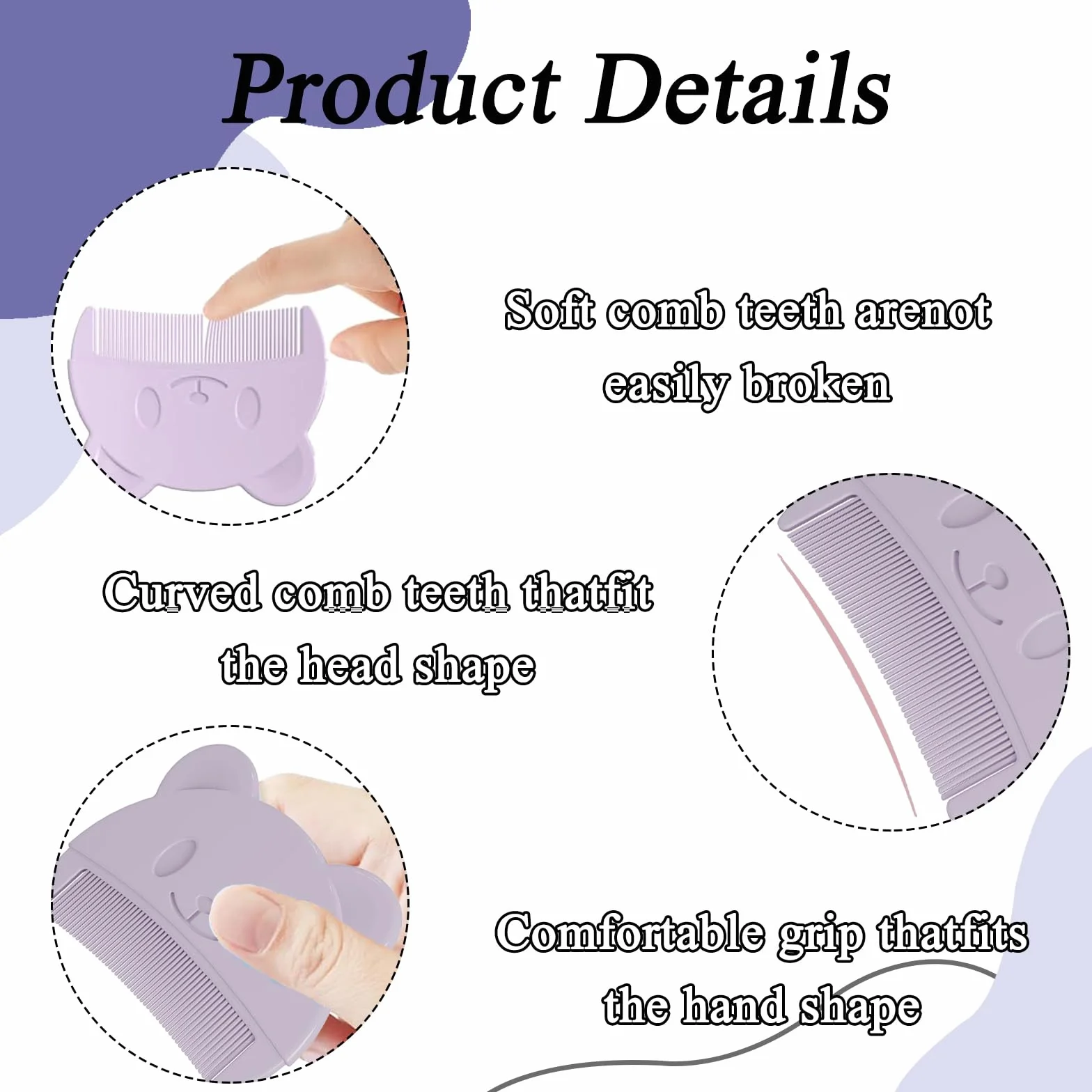 3 Pezzi Pettine Neonato Pettine Crosta Lattea Spazzola e Pettine Neonato Pazzola per Bambini In Silicone Strumenti da Bagno Strumenti per Pettinare i Capelli per Neonati e Bambini Piccoli Vola Rosa