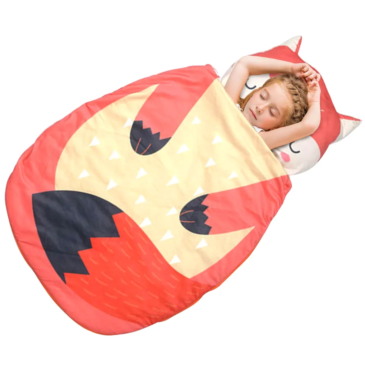 ele ELEOPTION Sacco a pelo per bambini 3 in 1, Volpe Rossa, 87 cm x 58 cm, Bambini, Unisex