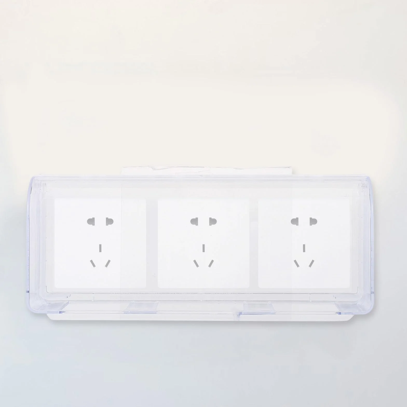 Cabilock Scatola di prese impermeabile per bagno - Protezione autoadesiva per prese - Protezione per spina elettrica ribaltabile - Alloggiamento per presa con coperchio interruttore 11" X