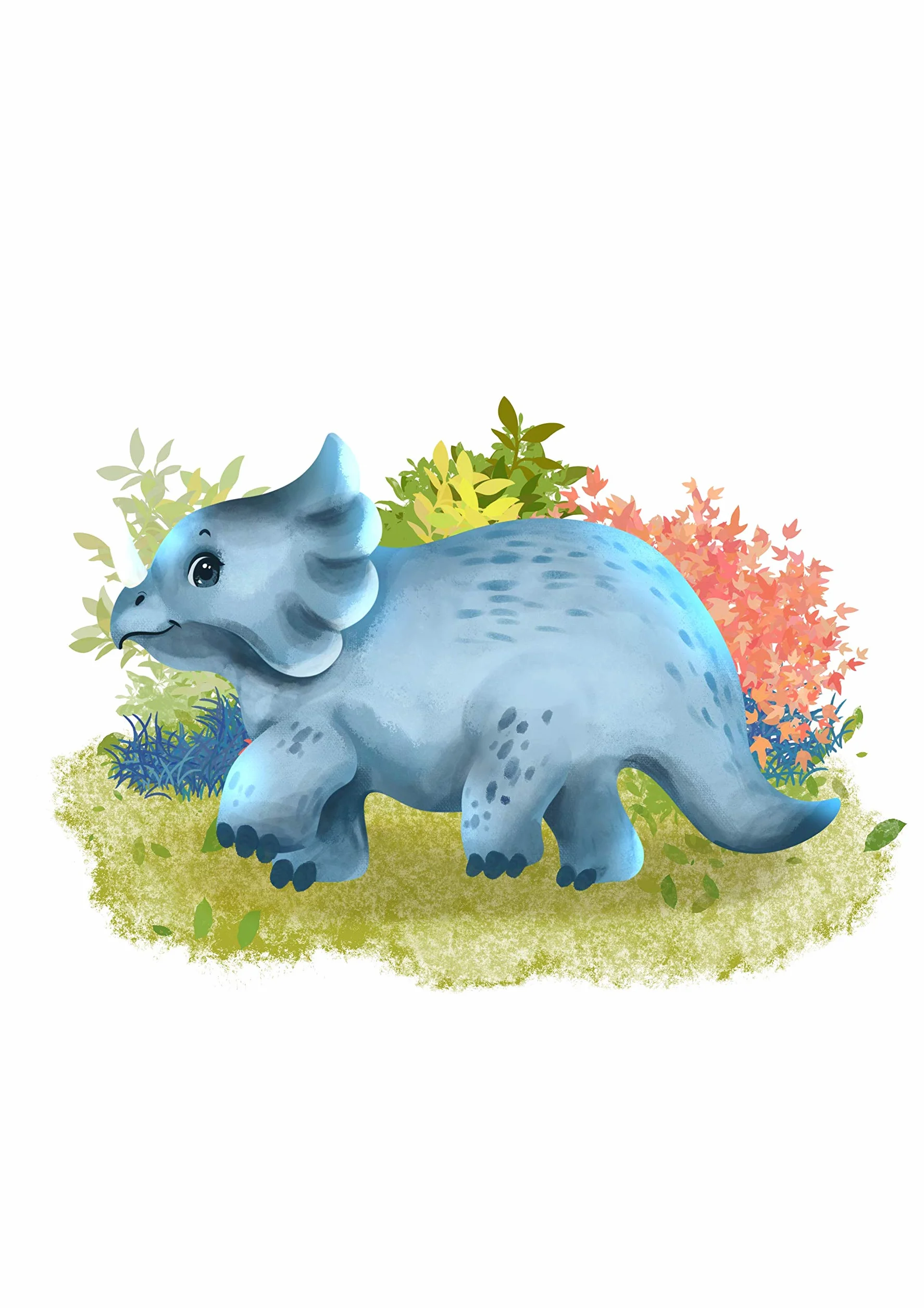 Set di 4 immagini dinosauri per cameretta dei bambini e cameretta dei bambini, poster DIN A4, animali T-Rex (senza cornice)
