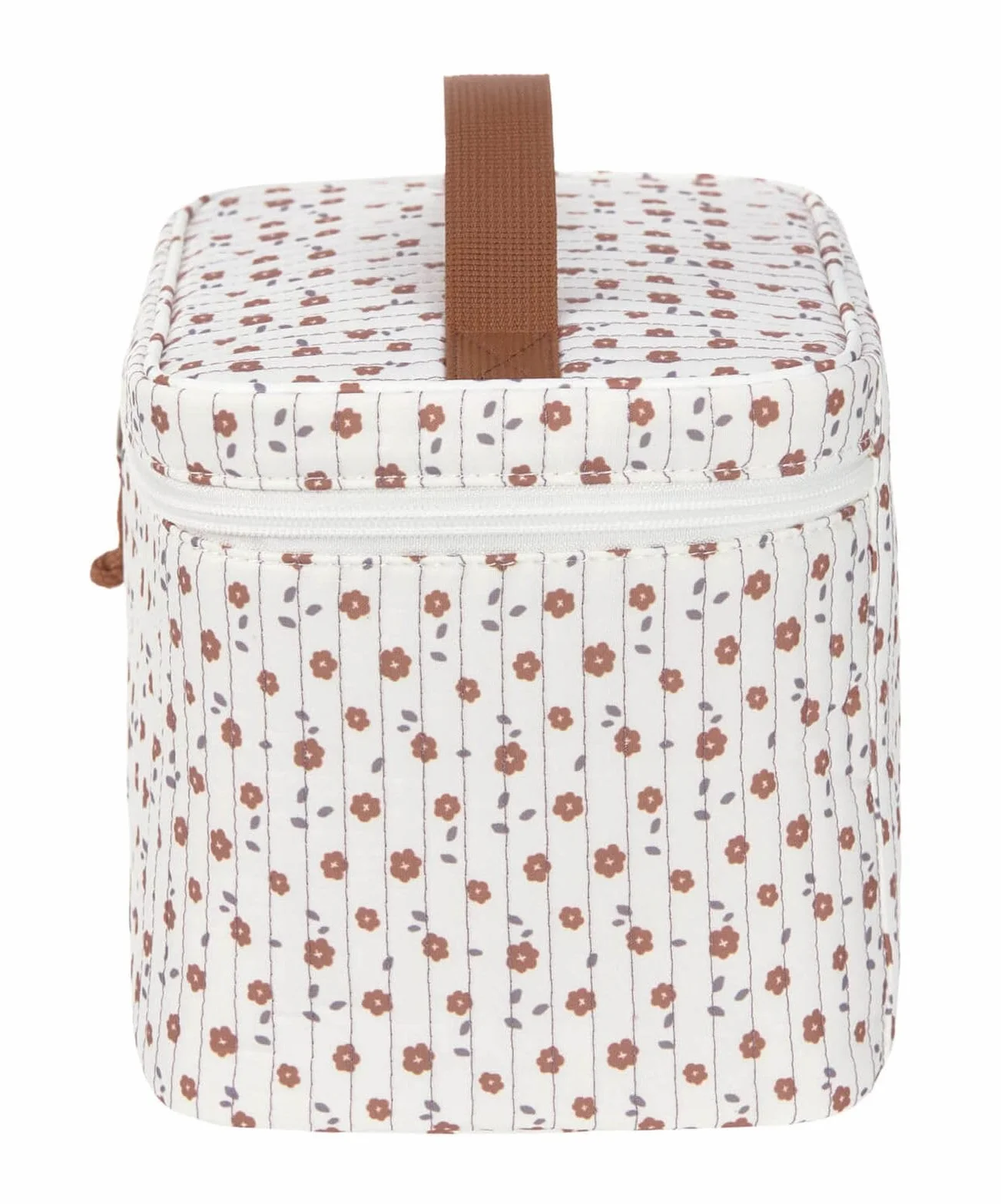 LÄSSIG Organizzatore per fasciatoio Organizzatore per pannolini da portare con sé/Casual Nursery Caddy To Go Flowers White