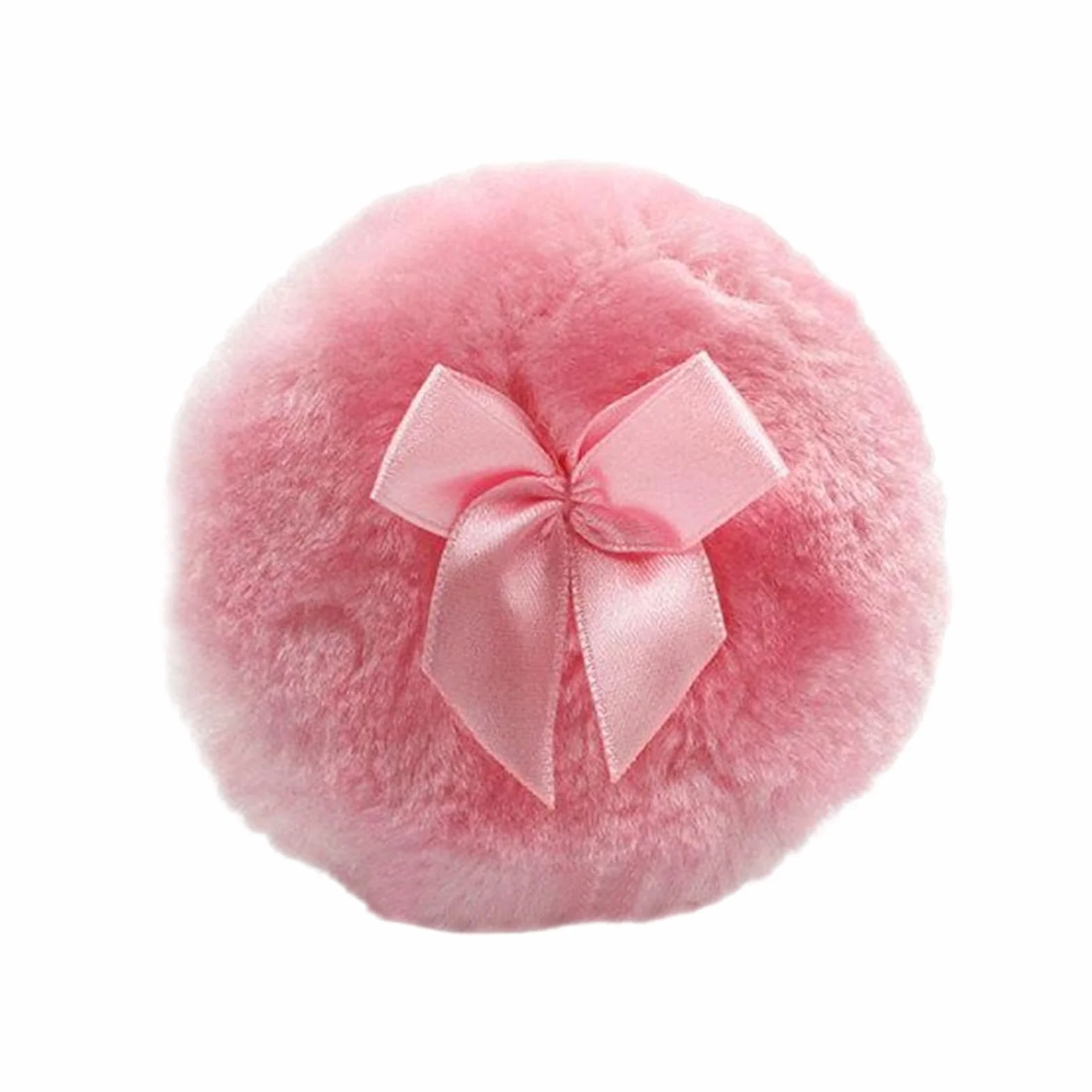 Houppette Per Bambino, Houppette Per Polvere Corporale, Sbuffo Di Polvere Rotonda Ultra Morbido Per Viso E Corpo Con Nodo In Nastro, Strumento Di Trucco A Secco Per Uso Domestico/Viaggio, Applicat