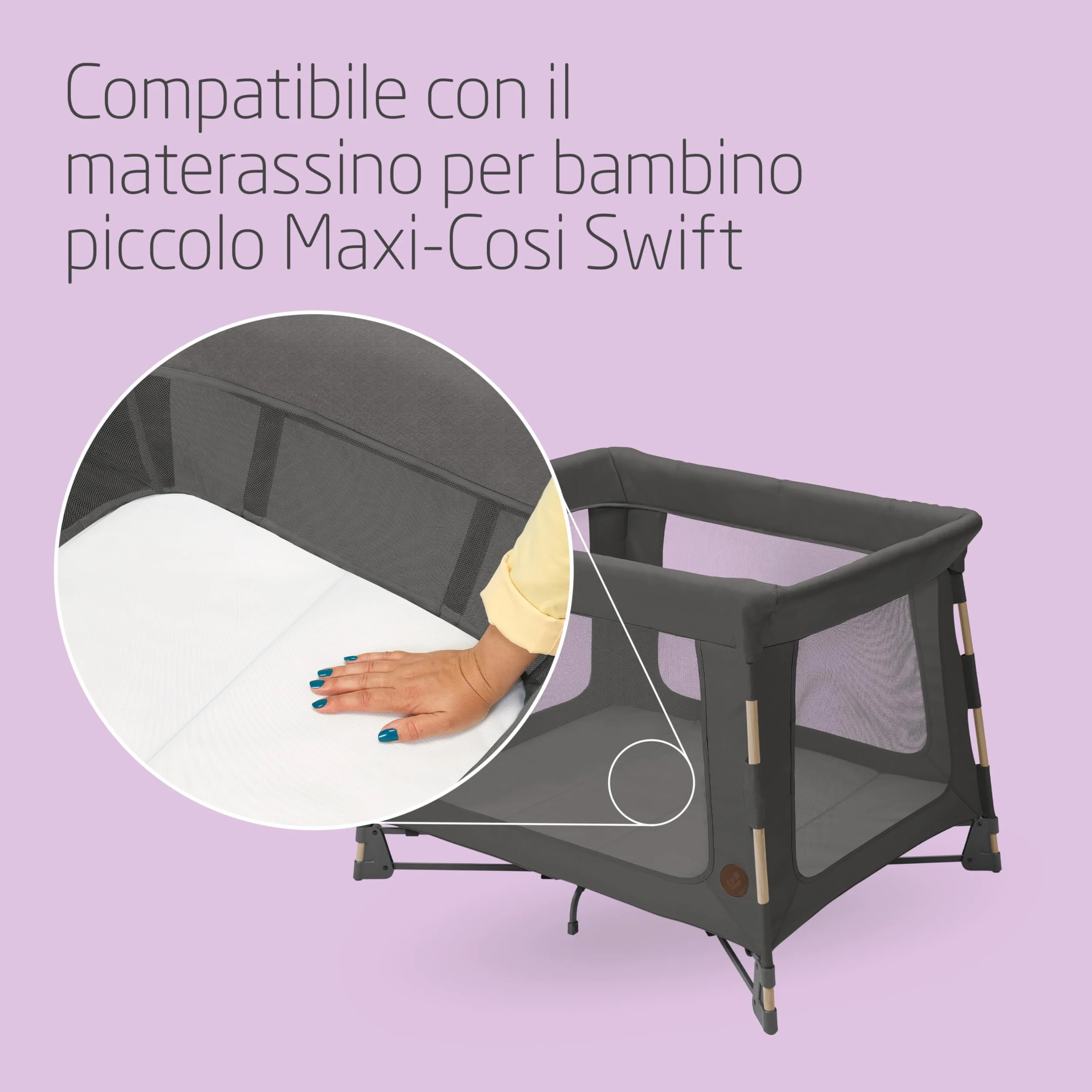 Maxi-Cosi Swift Lenzuolini, Lenzuola Coprimaterasso per il Materasso Lettino di Maxi-Cosi Swift, 2 Pezzi Colore Bianco