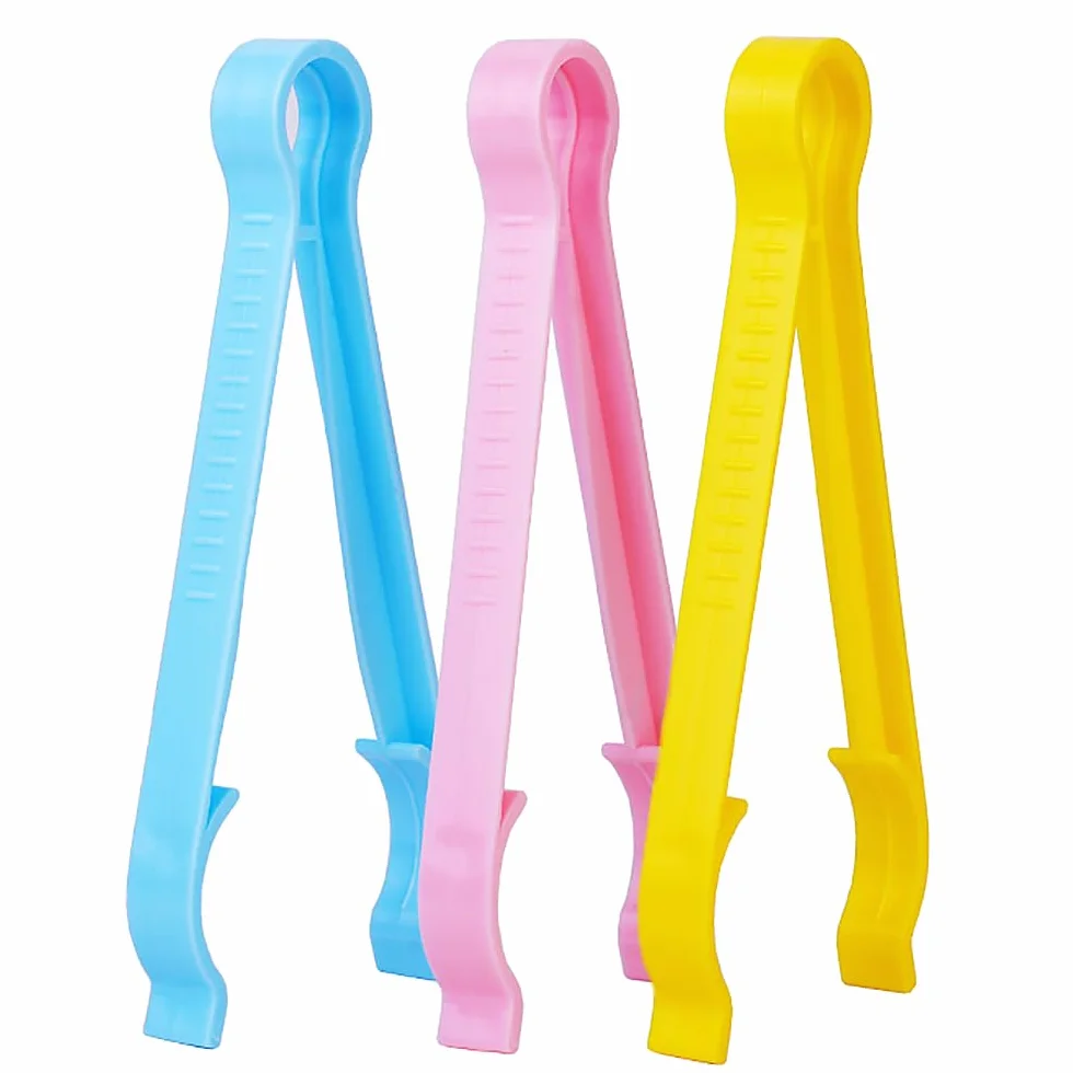 3 Pezzi Pinze per Biberon Multifunzione, Bottiglia Multifunzione Morsetto Pinze Sterilizzate per Neonati Strumento per La Pulizia Delle Bottiglie Clip Anti-Scottature per Biberon Bambini
