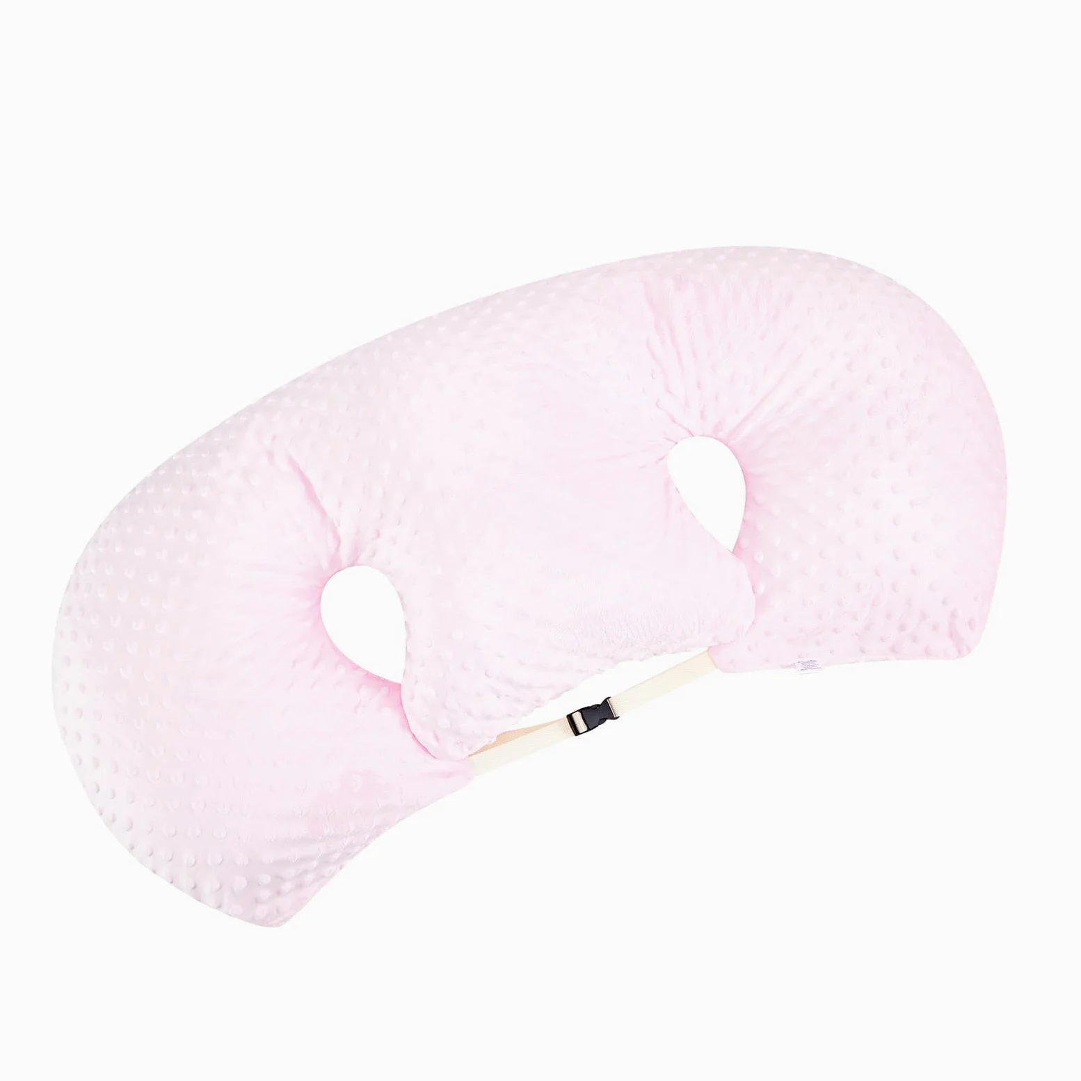 Qianderer Cuscino multifunzionale per allattamento gemelli, cuscino per allattamento per donne incinte, lavabile in lavatrice, in tessuto di cotone, cuscino di supporto doppio, 20 cm (rosa, 20 cm)