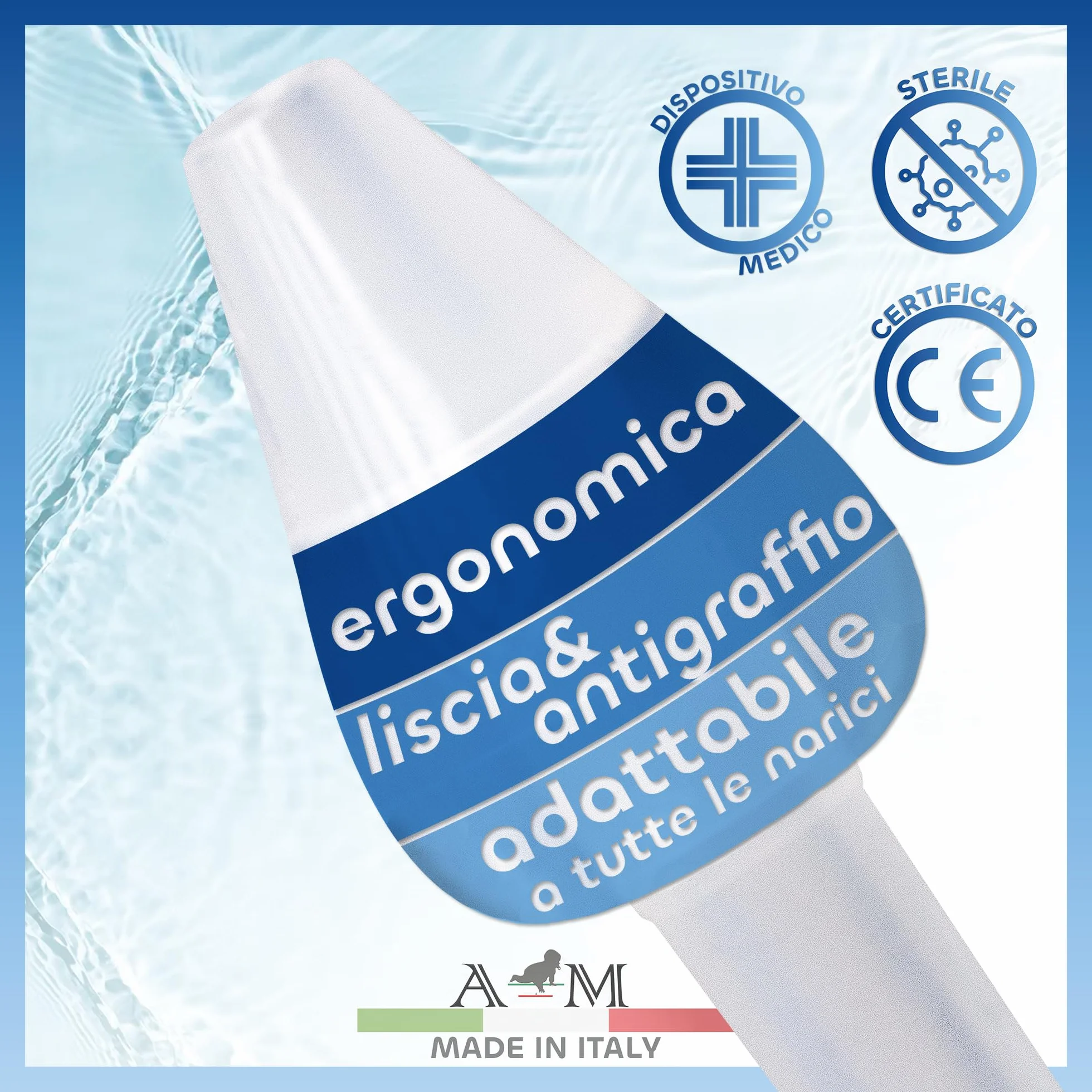 A&M Italia 8 Olive Nasali per Lavaggi Neonato - Made in Italy – Ugelli per Lavaggio Nasale Bambini