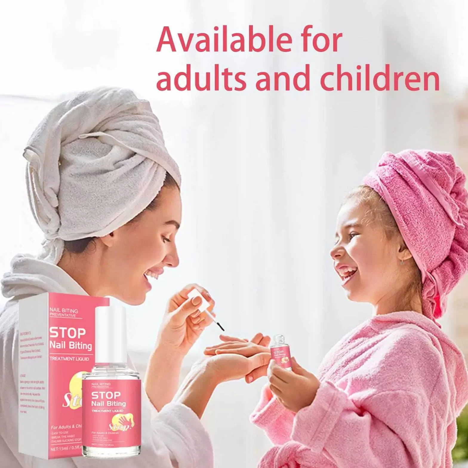 Stop Smalto per unghie per bambini e adulti, anti-masticazione delle unghie contro la masticazione delle unghie | Vernice naturale anti-masticazione delle unghie contro il succhiare il pollice (2