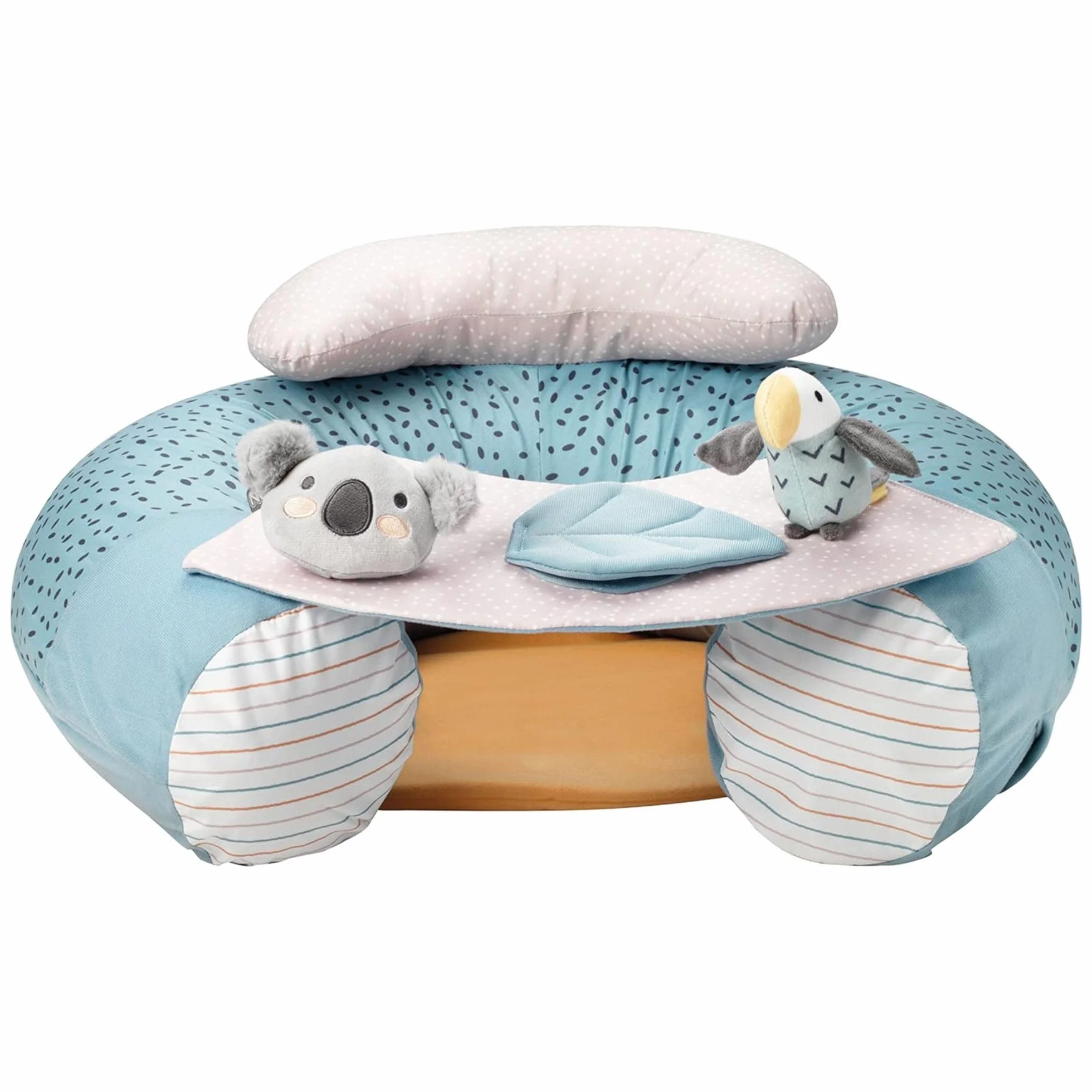 Nuby Seggiolino per Bambini, Animal Adventures Sit-Me-Up, Sedile Gonfiabile Sit & Play da Pavimento, Vassoio Rimovibile, Lavabile in Lavatrice, Adatto a Partire dai 6 Mesi