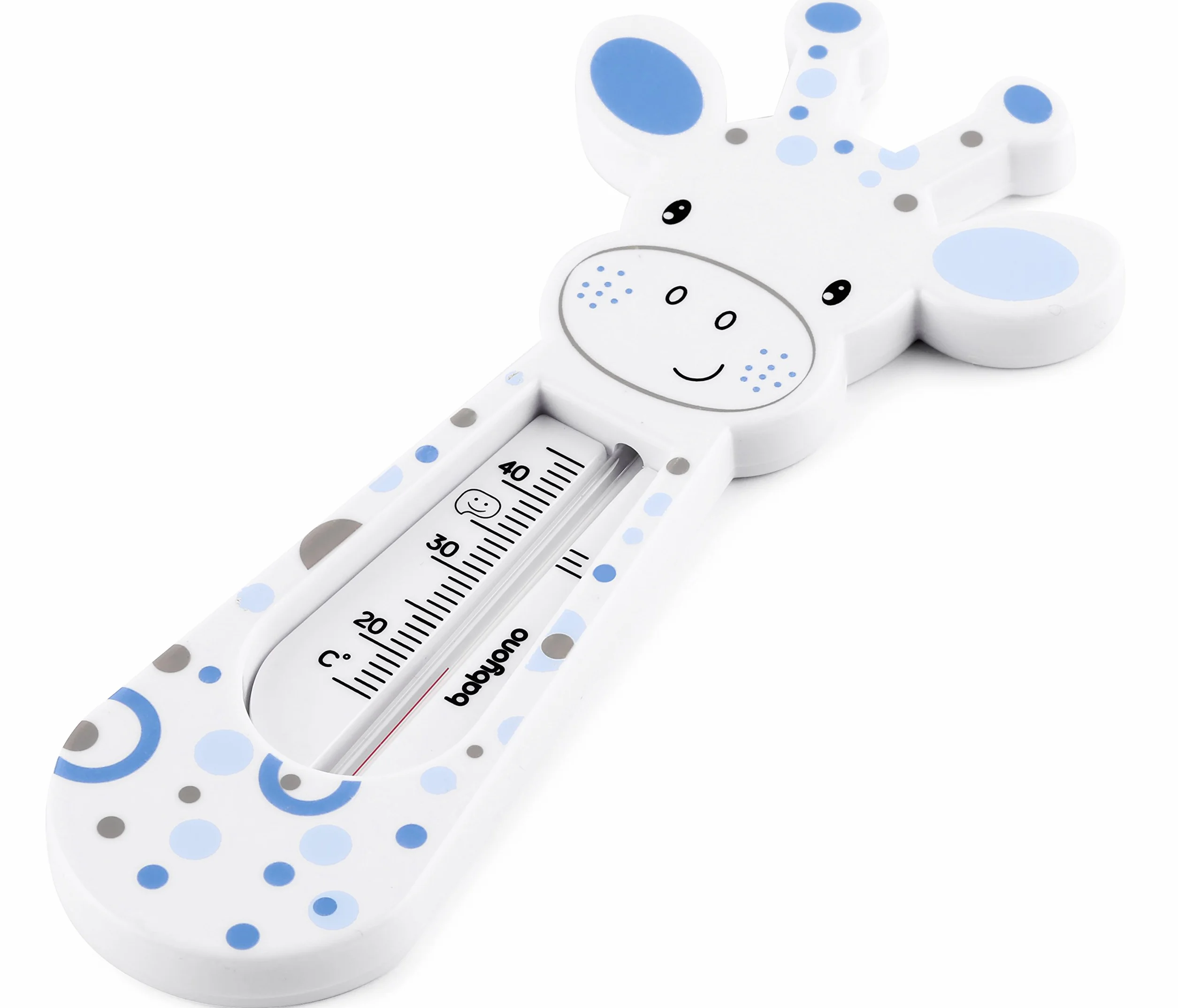 Babyono - Termometro da bagno galleggiante (bianco/blu)