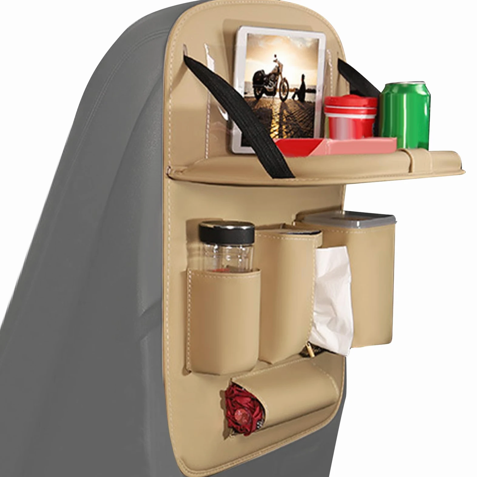 Organizer per sedili posteriori e spazio di archiviazione, organizer per sedili posteriori, organizer per sedili posteriori della vostra auto, organizer impermeabile per accessori da viaggio
