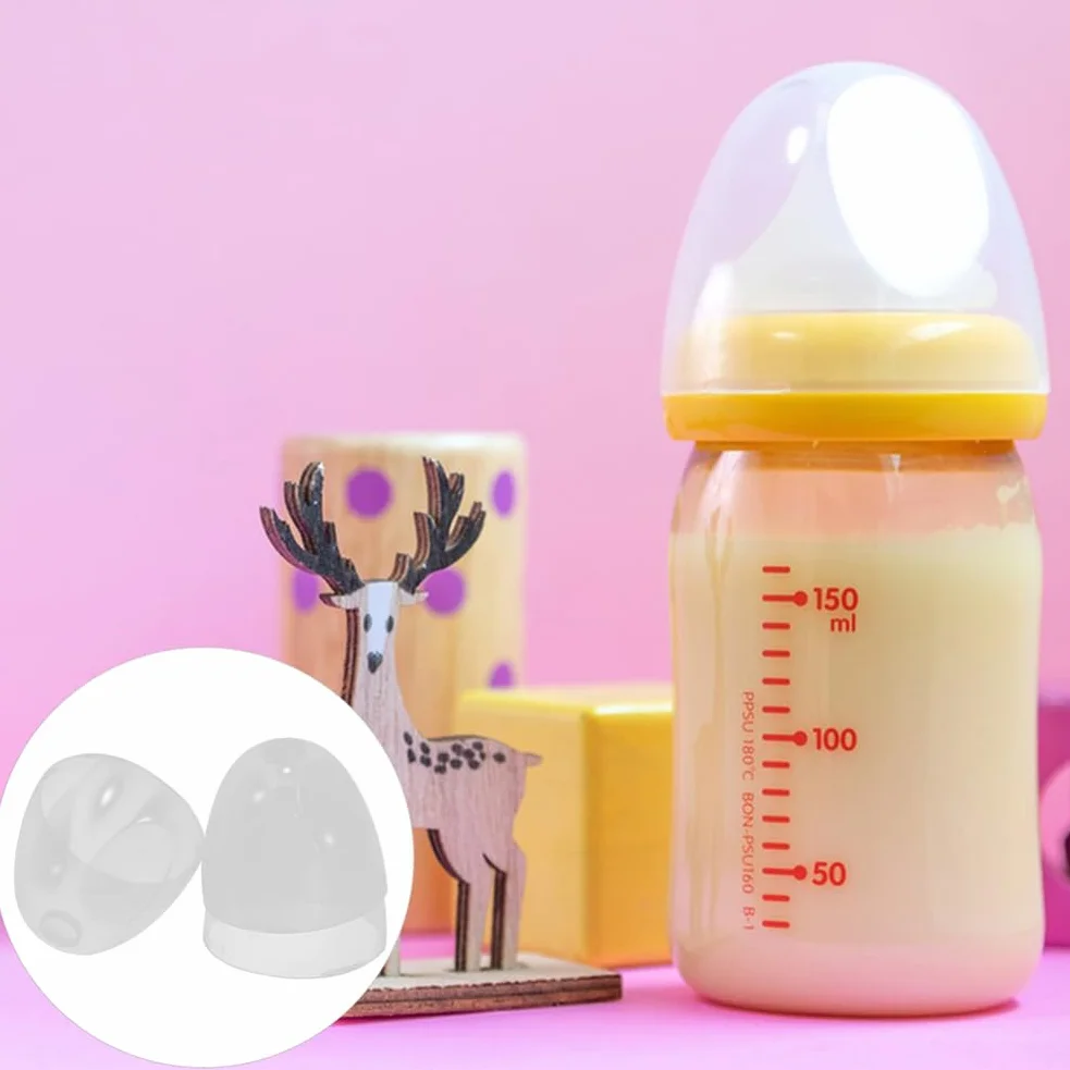 Vaguelly 4pezzi Coperchi Per Bottiglie Di Latte Per Tappi Ampi Resistente Perdite Accessori Pratici Per Pannolini Versatili e Facili Da Usare Compatibili Con Vari Contenitori
