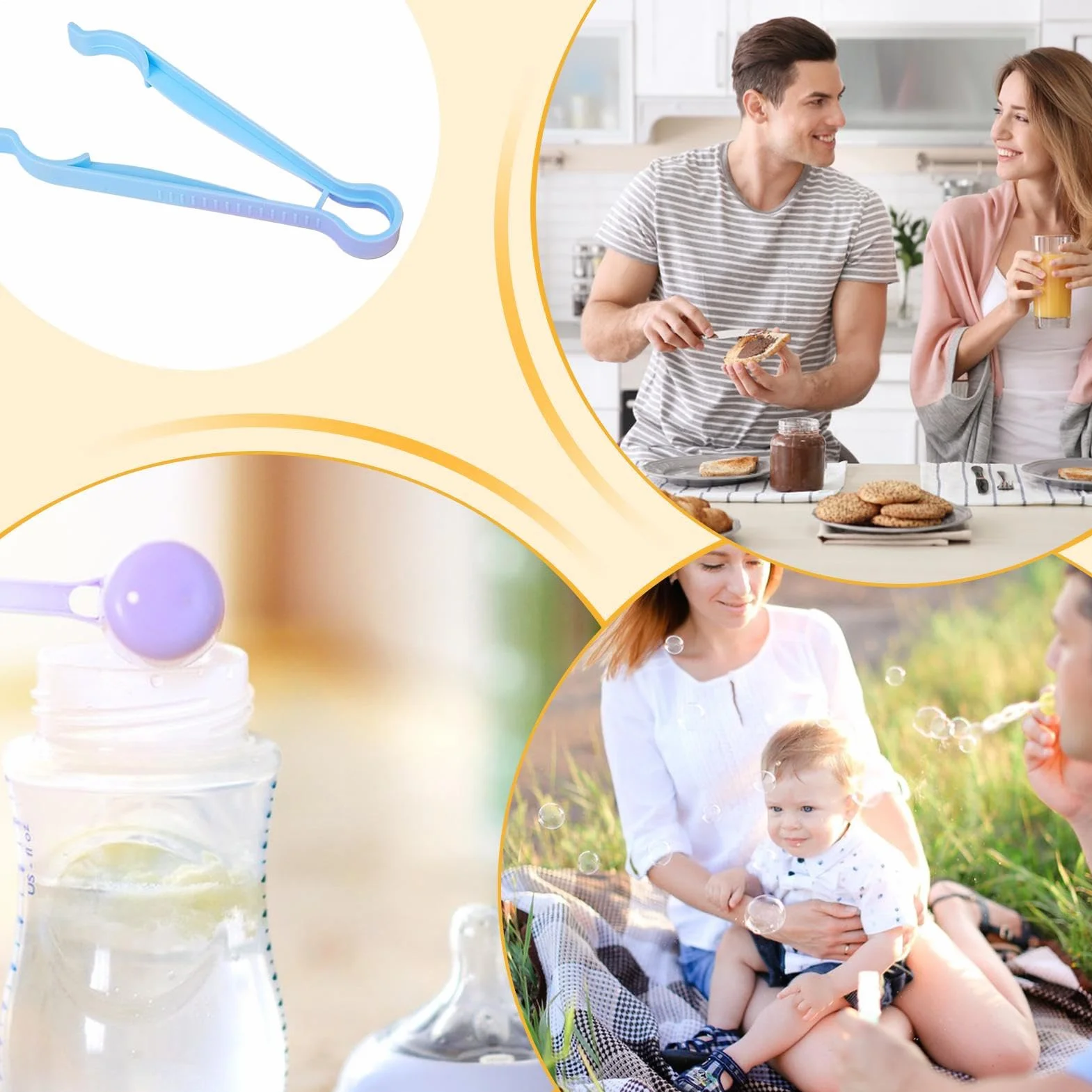 Pinze Per Baby Biberon - Pratica Bottiglia Di Alimentazione Comoda | Pinze Sicure Per Bambini | Bottiglie Per Bambini Clip Adatti Per La Sterilizzazione Gestione Della Routine Di Routine Igiene Dei Ba