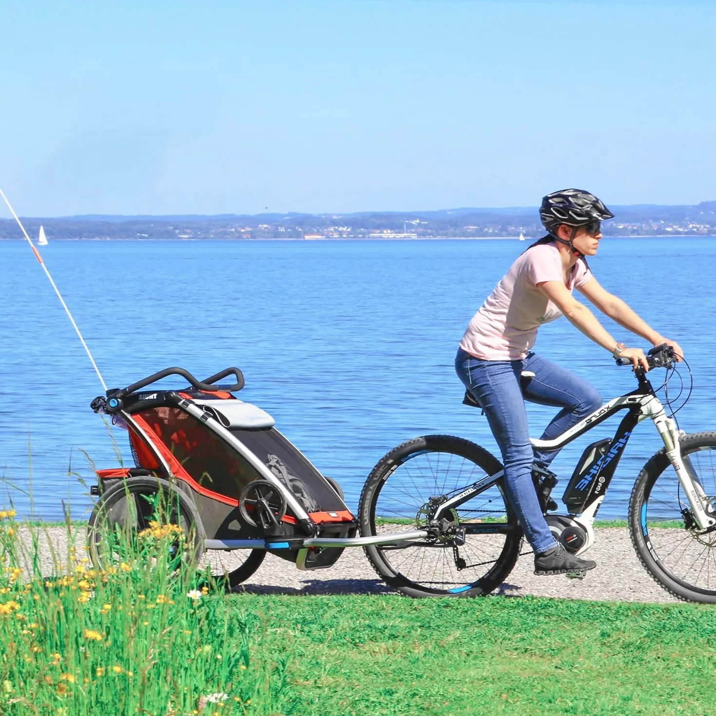 2 pezzi rimorchio bicicletta frizione universale per Kid/Kid Plus dal 2016, compatibile con Vaya 1 & Keeke 2, adattatore rimorchio bicicletta, nero