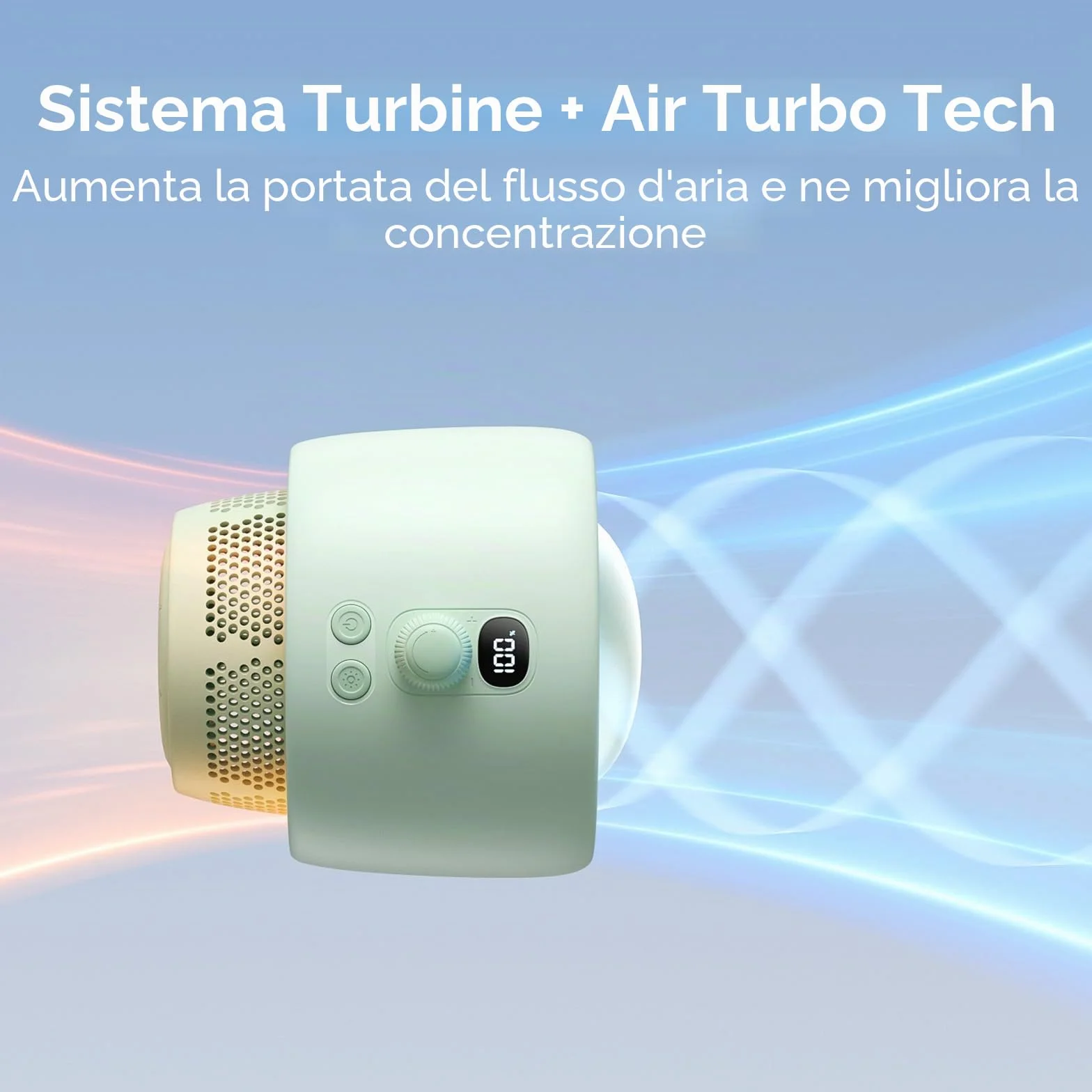 JISULIFE Ventilatore per passeggino grande, batteria senza pale, per culla, portatile ricaricabile per scrivania, raffreddamento del seggiolino auto con purificazione dell'aria e tecnologia turbo