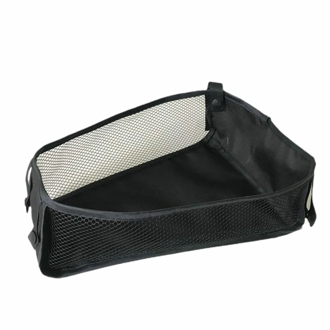 Cestino per passeggino, Resistente alla Polvere, per Passeggino, Fondo da Appendere al Fondo del Passeggino, borsa portaoggetti universale per riporre i prodotti del bambino, Nero
